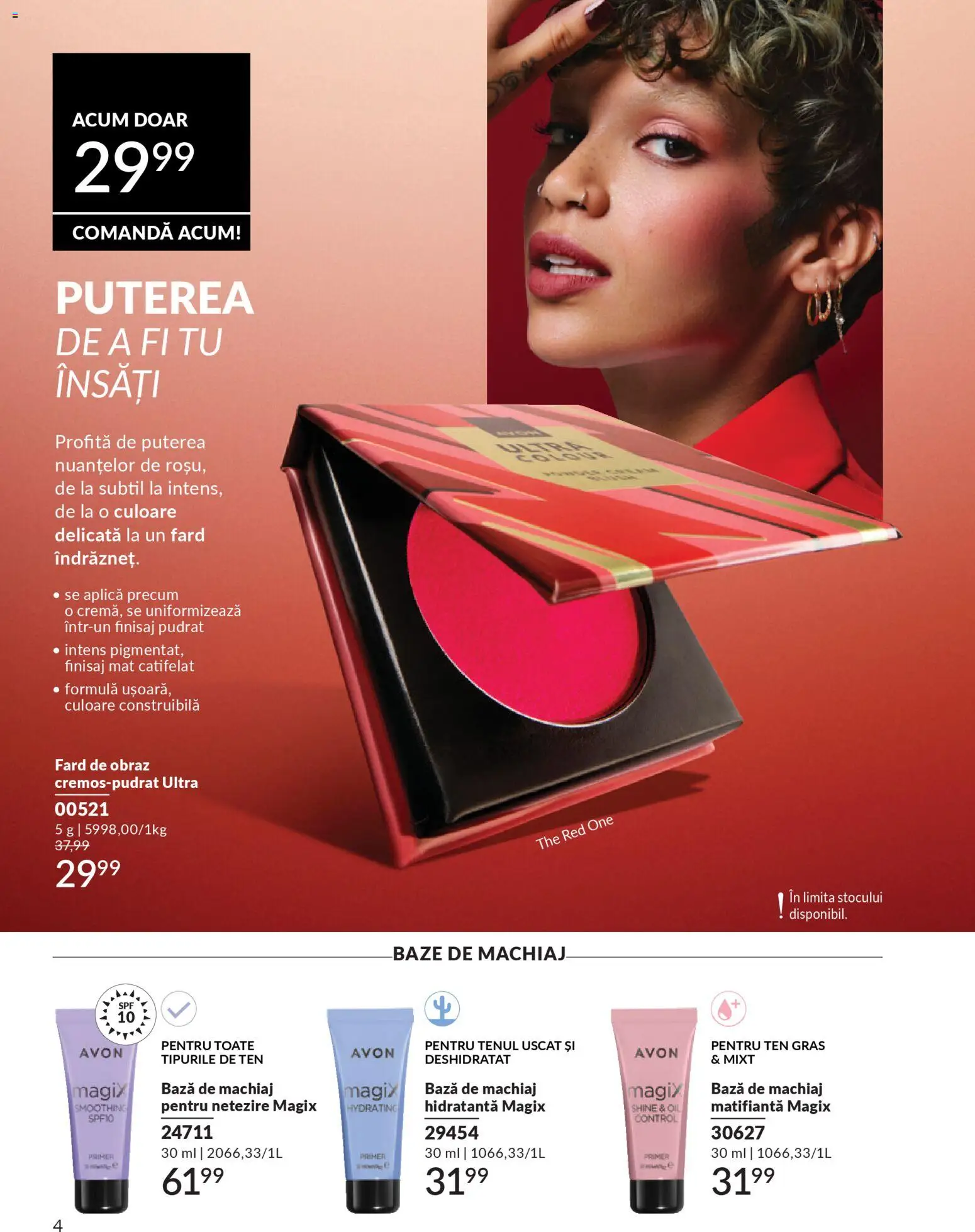 Catalog Avon 1 - 30 Martie 2026 | Pagina 186 | Produse: Bază de machiaj, Machiaj, Blush