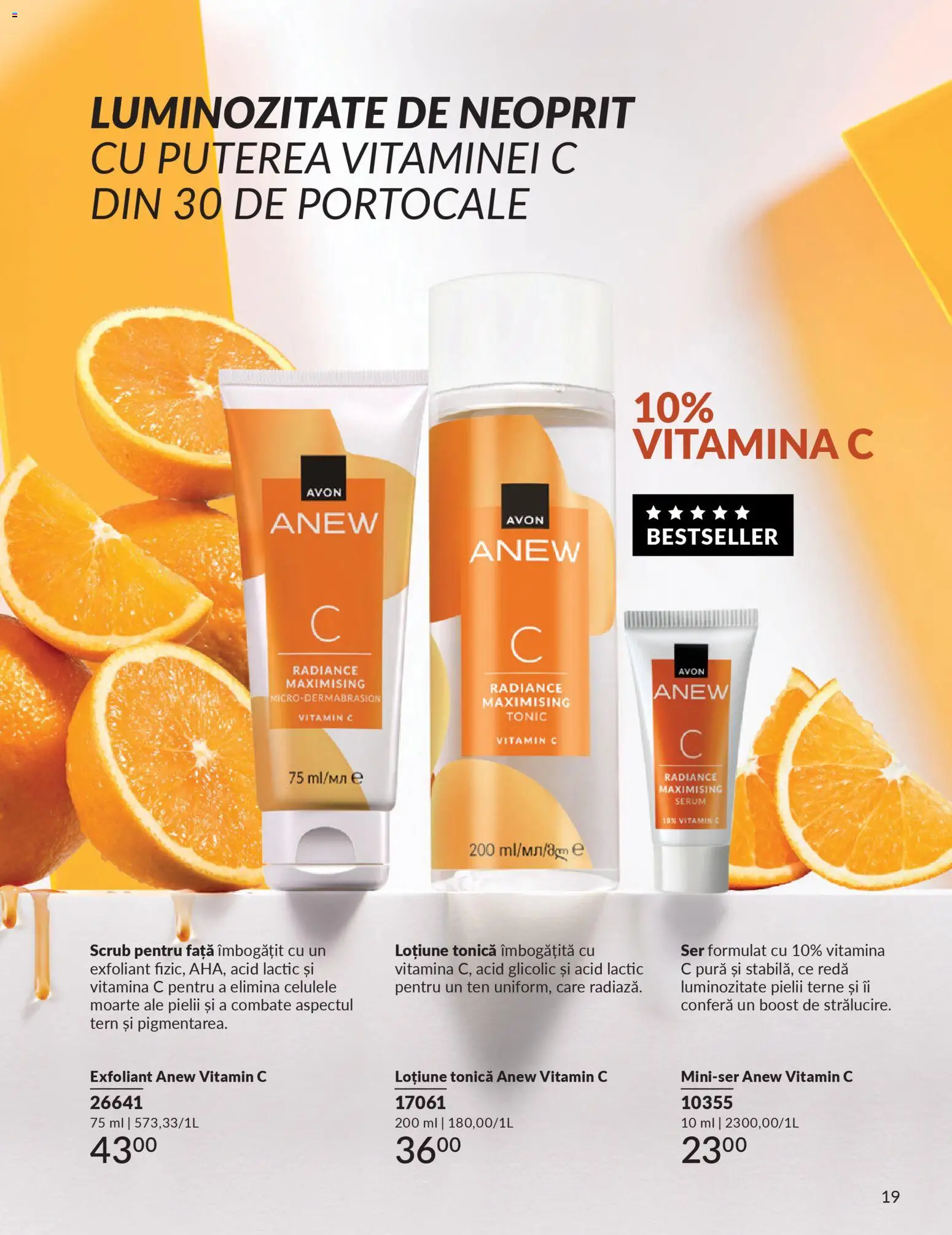 Catalog Avon 1 - 30 Martie 2026 | Pagina 201 | Produse: Loțiune tonică, Exfoliant, Scrub, Portocale
