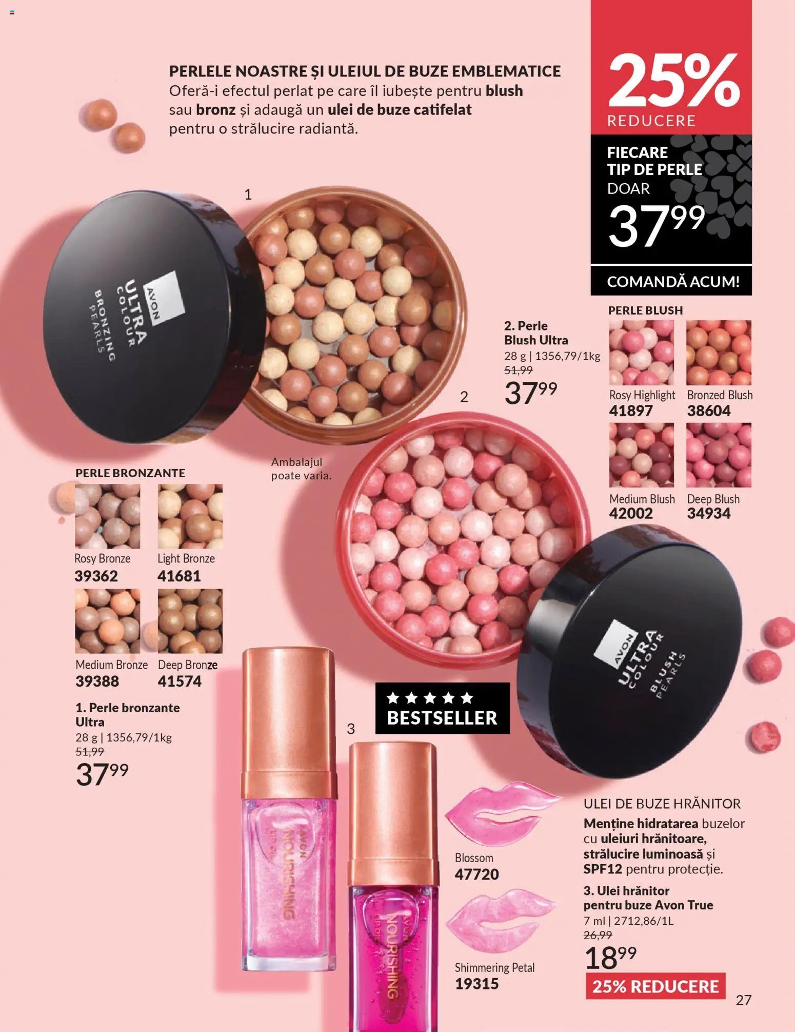 Catalog Avon 1 - 30 Martie 2026 | Pagina 29 | Produse: Perle bronzante, Akrilik boya, Blush, Ulei