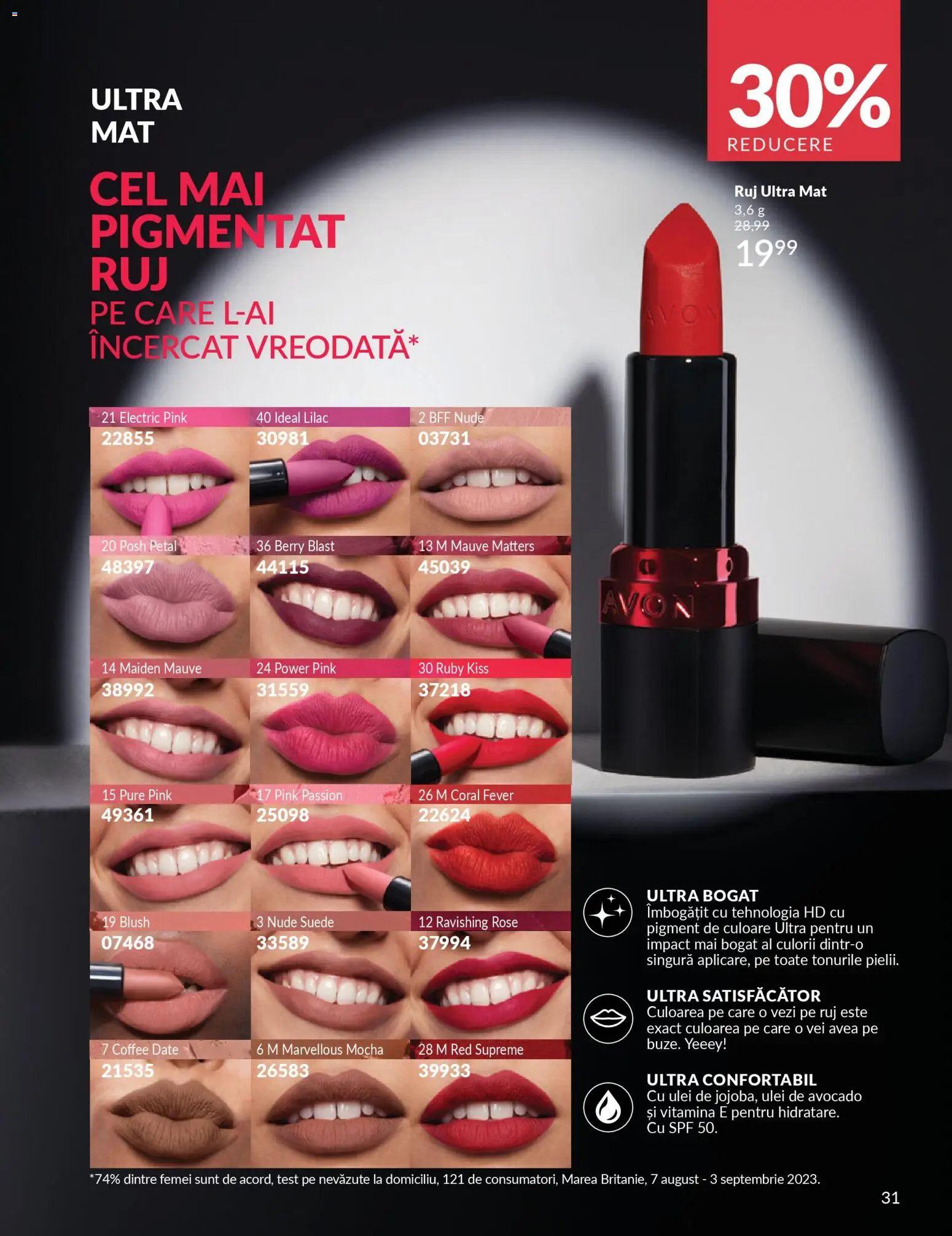Catalog Avon 1 - 30 Martie 2026 | Pagina 33 | Produse: Blush, Ruj, Peluş Köpek Yatağı, Ulei