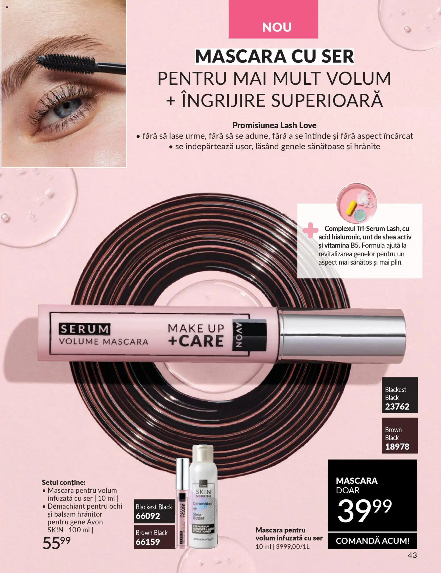 Catalog Avon 1 - 30 Martie 2026 | Pagina 45 | Produse: Demachiant, Mascara, Balsam, Unt
