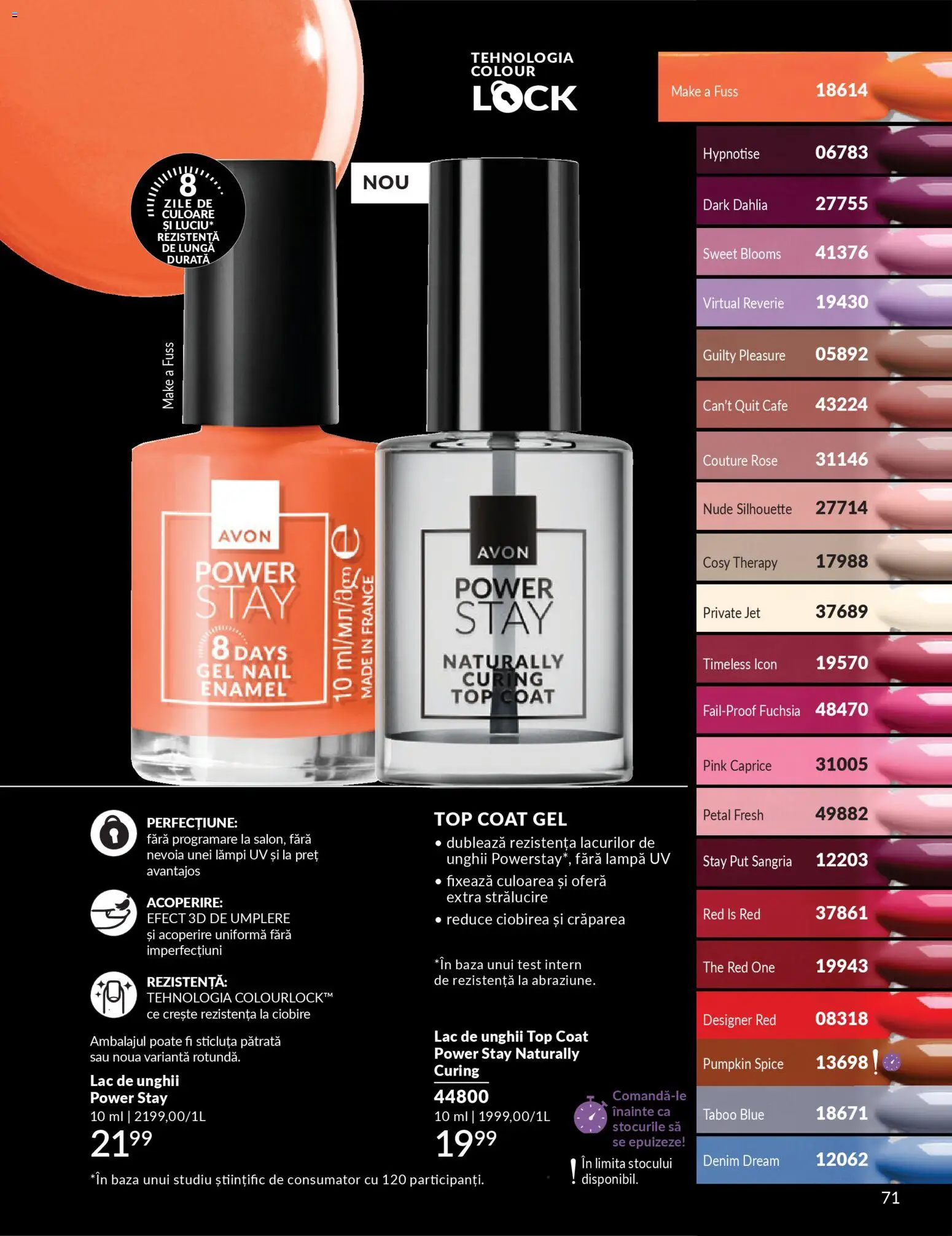 Catalog Avon 1 - 30 Martie 2026 | Pagina 73 | Produse: Top coat, Top, Lampă, Lac de unghii