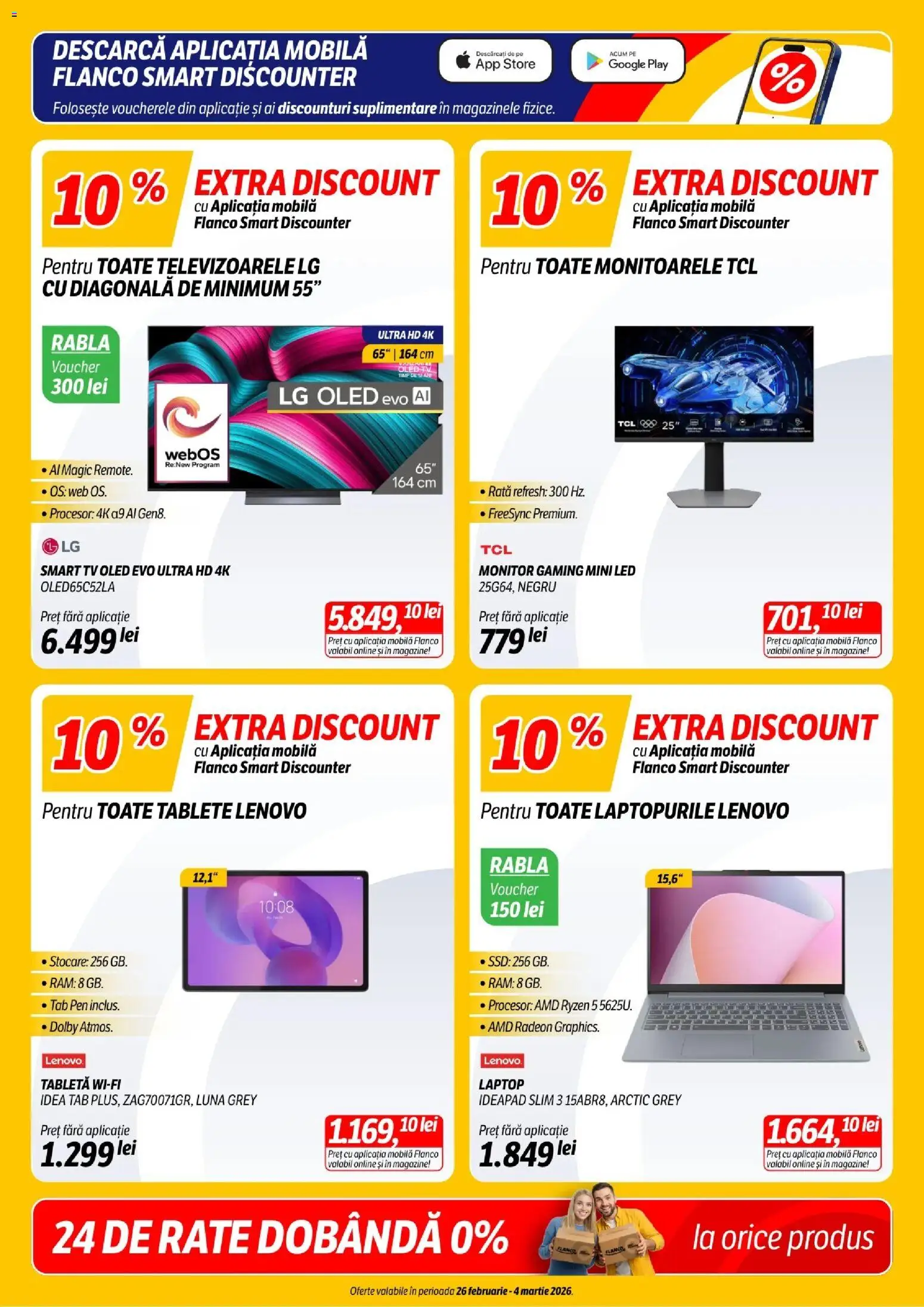 Catalog Flanco 26 Februarie - 3 Martie 2026 | Pagina 2 | Produse: Laptop, Tabletă, Monitor, Rață