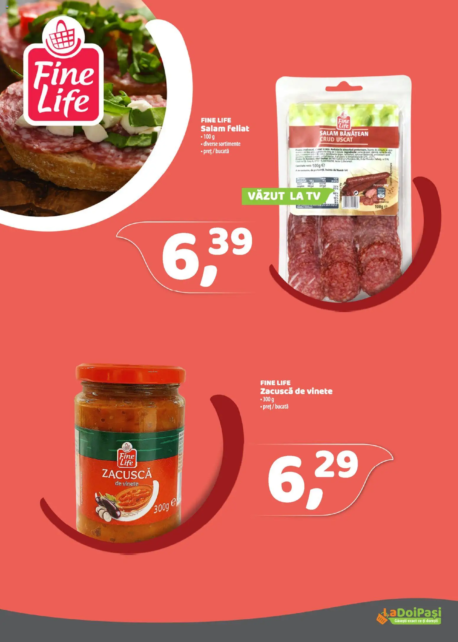 Catalog La Doi Pași 1 - 14 Martie 2026 | Pagina 16 | Produse: Salam, Zacuscă