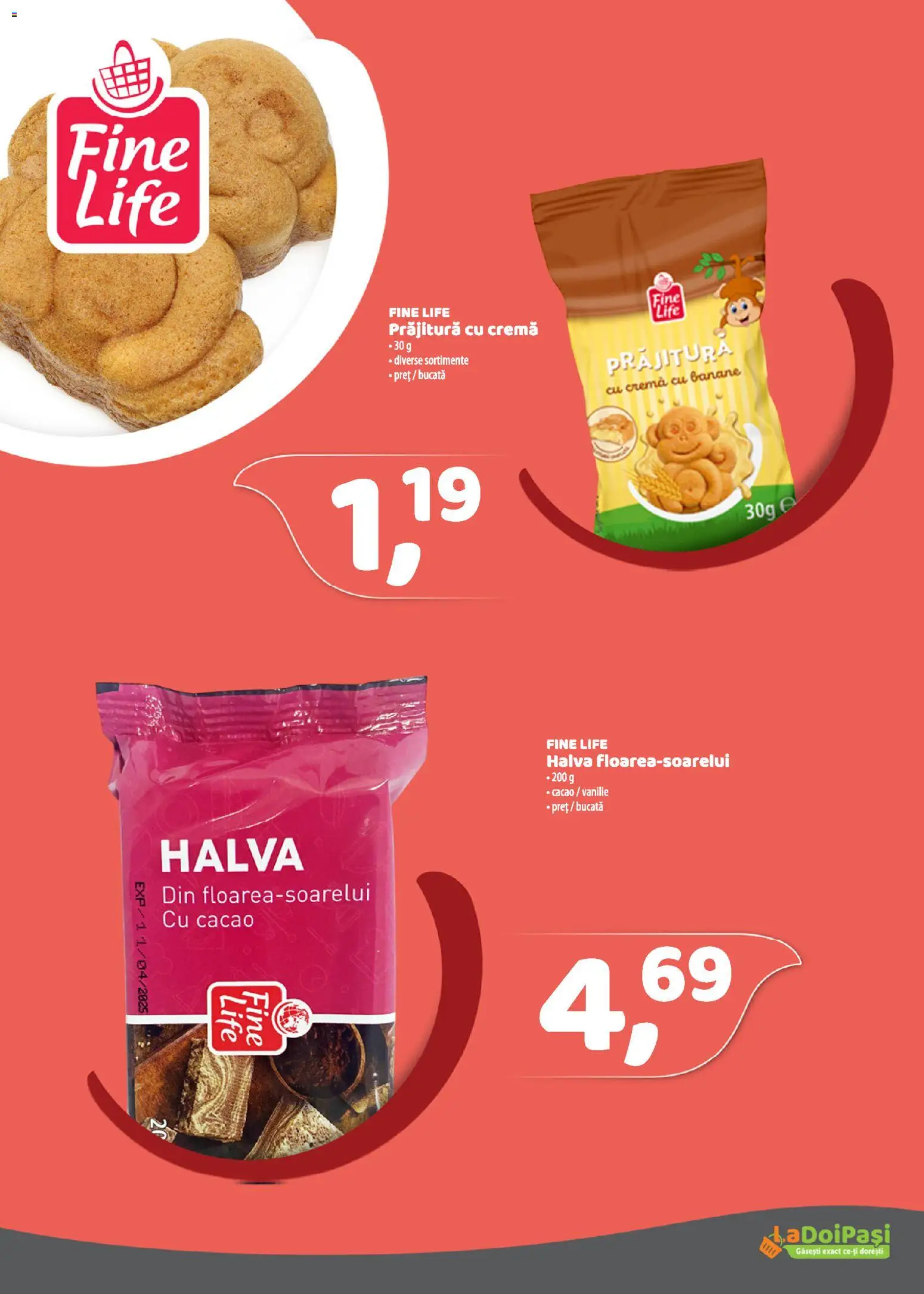 Catalog La Doi Pași 1 - 14 Martie 2026 | Pagina 17 | Produse: Prăjitură, Cremă, Banane, Cacao