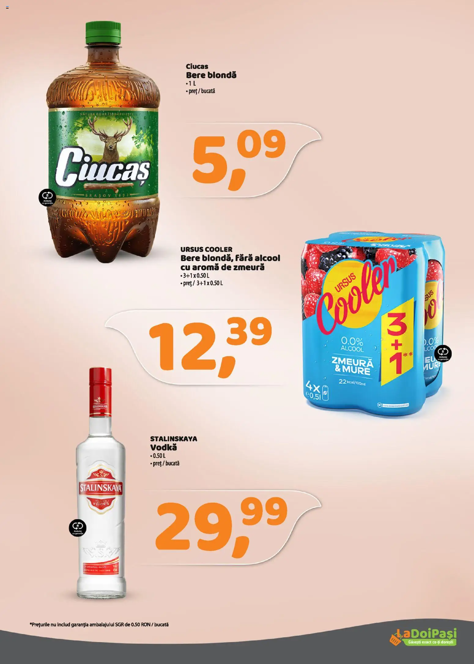 Catalog La Doi Pași 1 - 14 Martie 2026 | Pagina 8 | Produse: Zmeură, Bere, Vodka