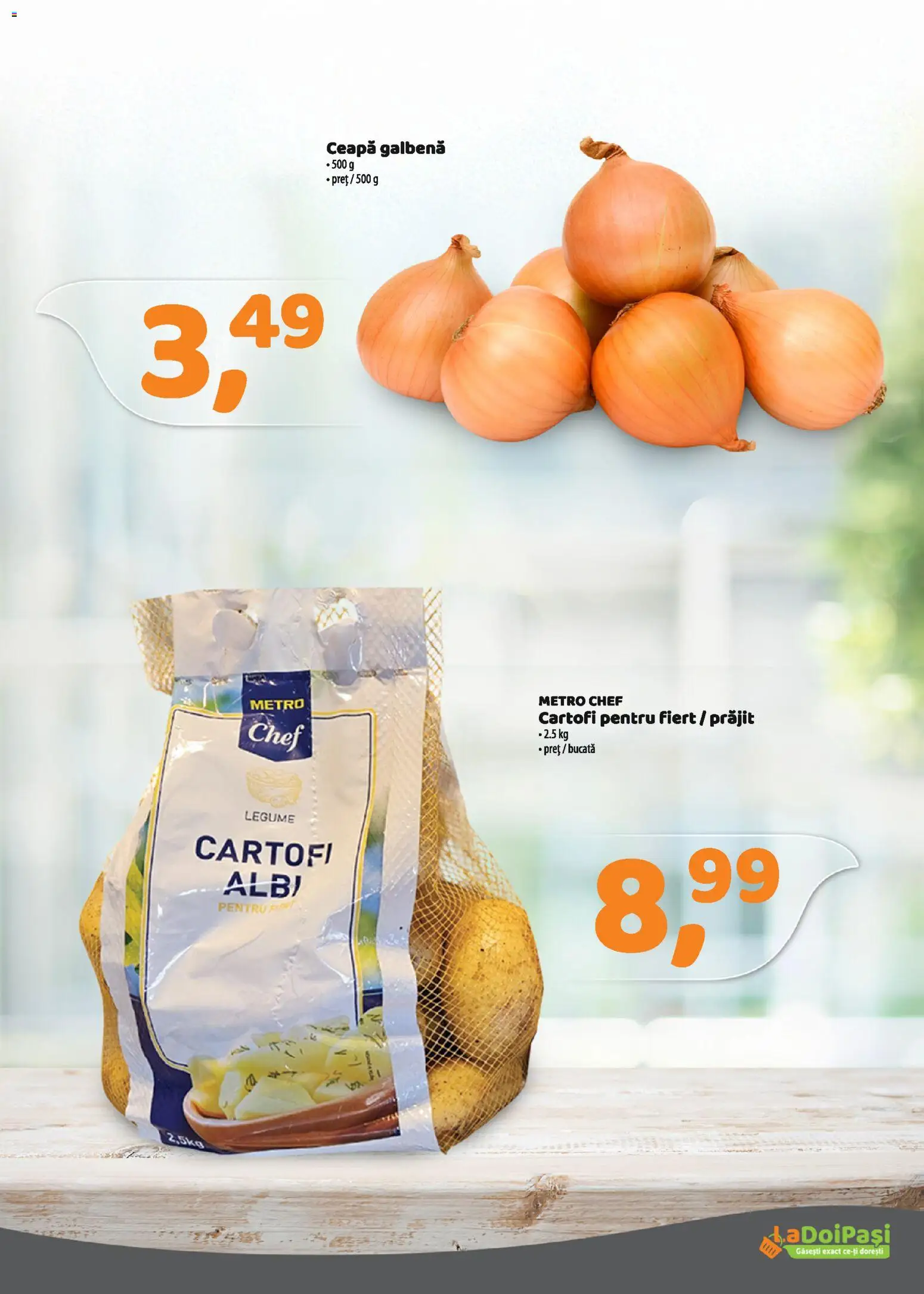 Catalog La Doi Pași 1 - 14 Martie 2026 | Pagina 9 | Produse: Ceapă galbenă, Cartofi, Ceapă, Legume
