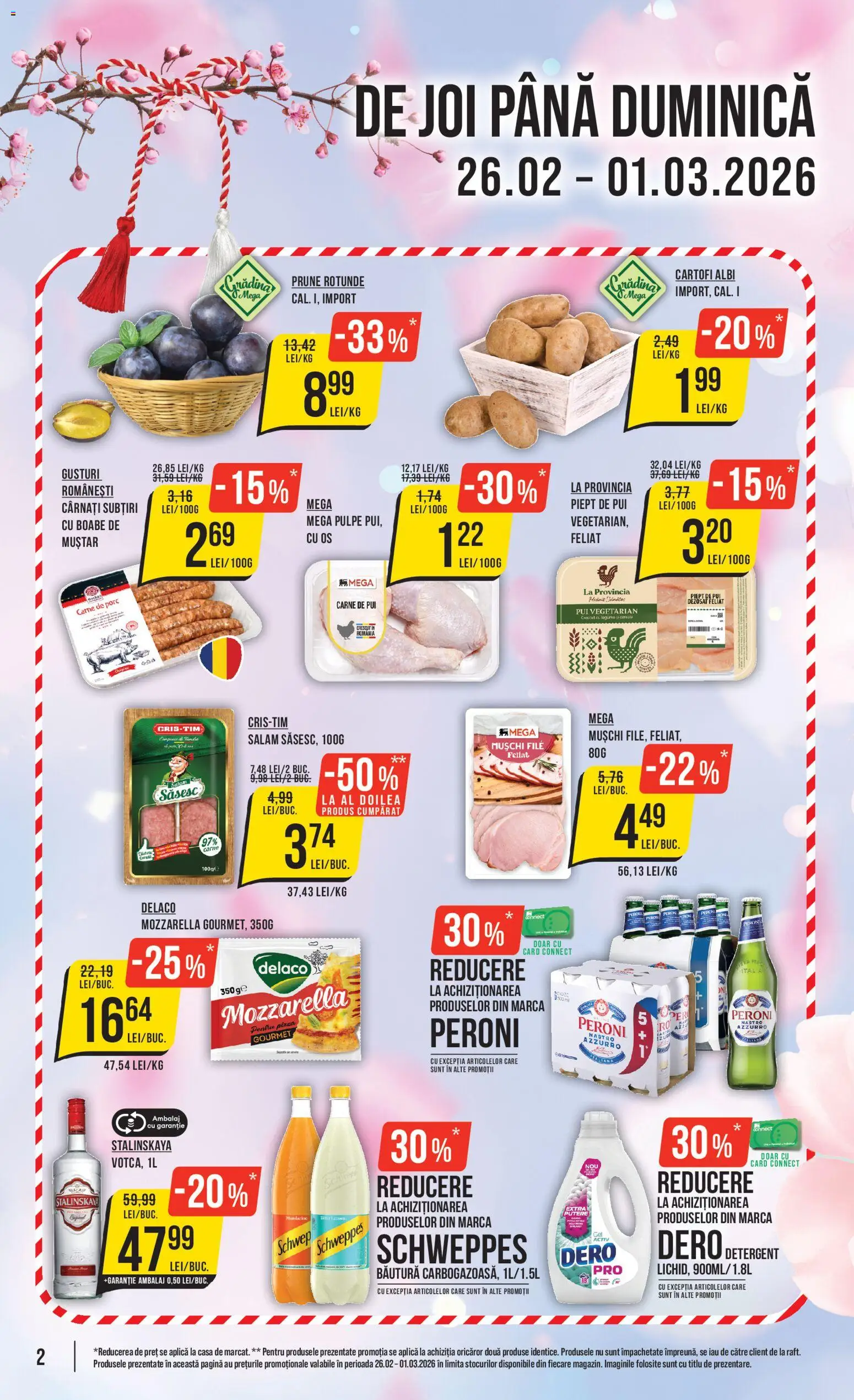 Catalog Mega Image 26 Februarie - 3 Martie 2026 | Pagina 2 | Produse: Mozzarella, Pizza, Carne De Porc, Prune