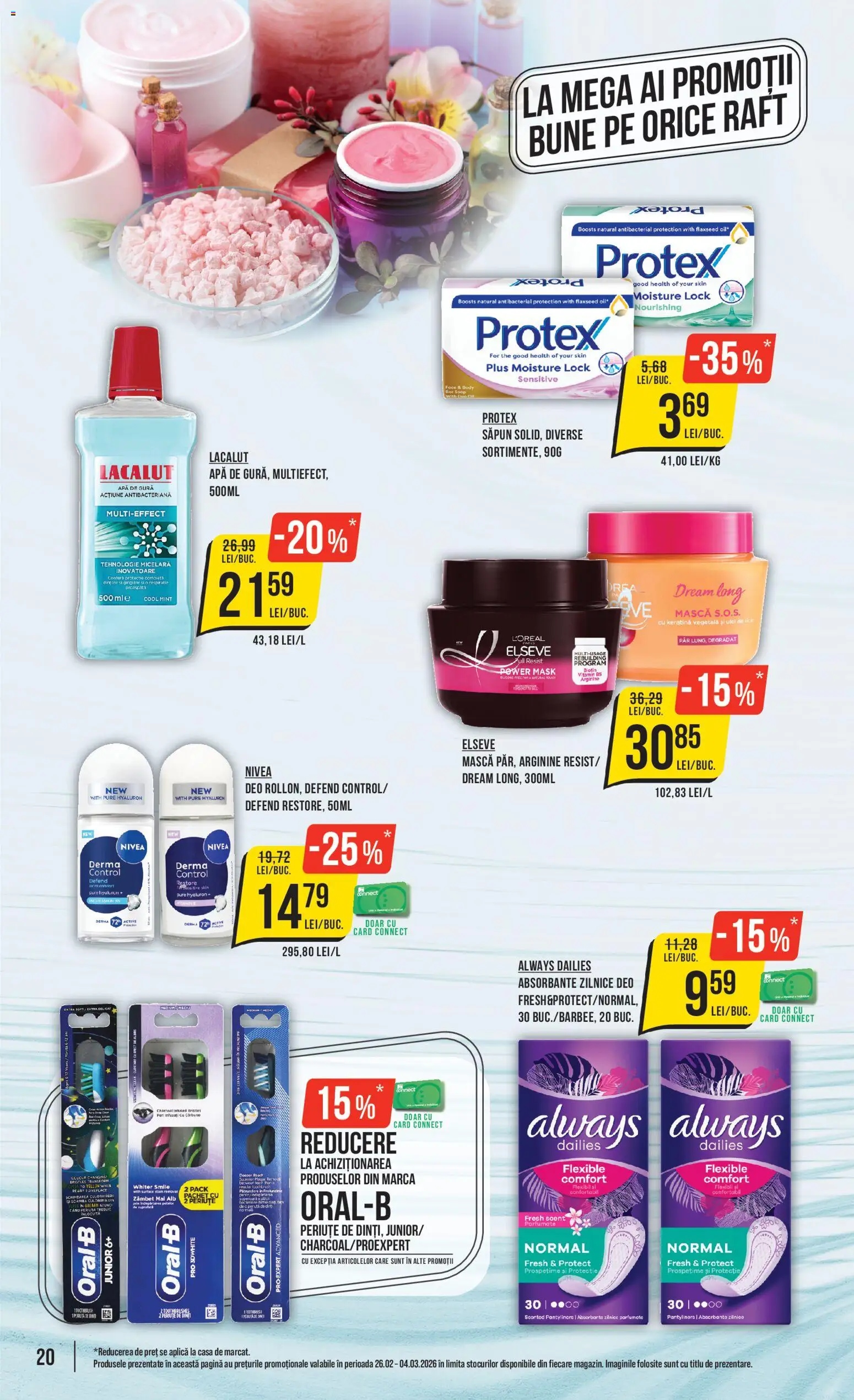 Catalog Mega Image 26 Februarie - 3 Martie 2026 | Pagina 20 | Produse: Pomelo, Săpun, Absorbante, Apă