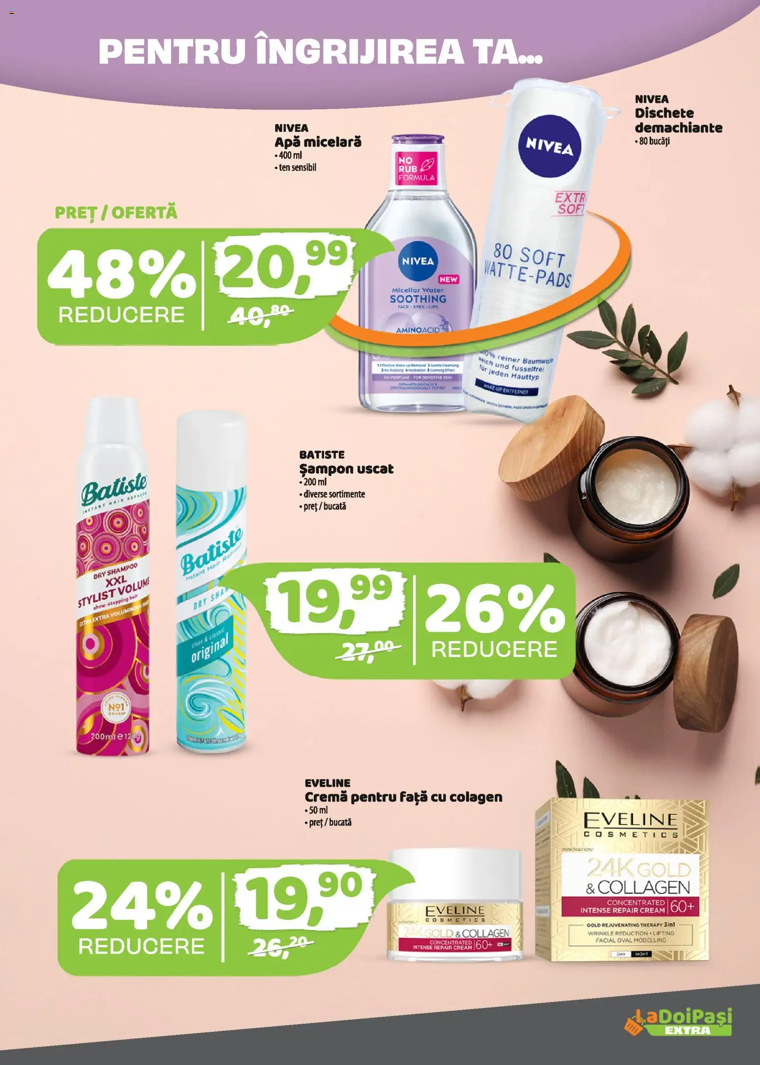 Catalog La Doi Pași 1 - 14 Martie 2026 | Pagina 12 | Produse: Pomelo, Apă micelară, Apă, Șampon uscat