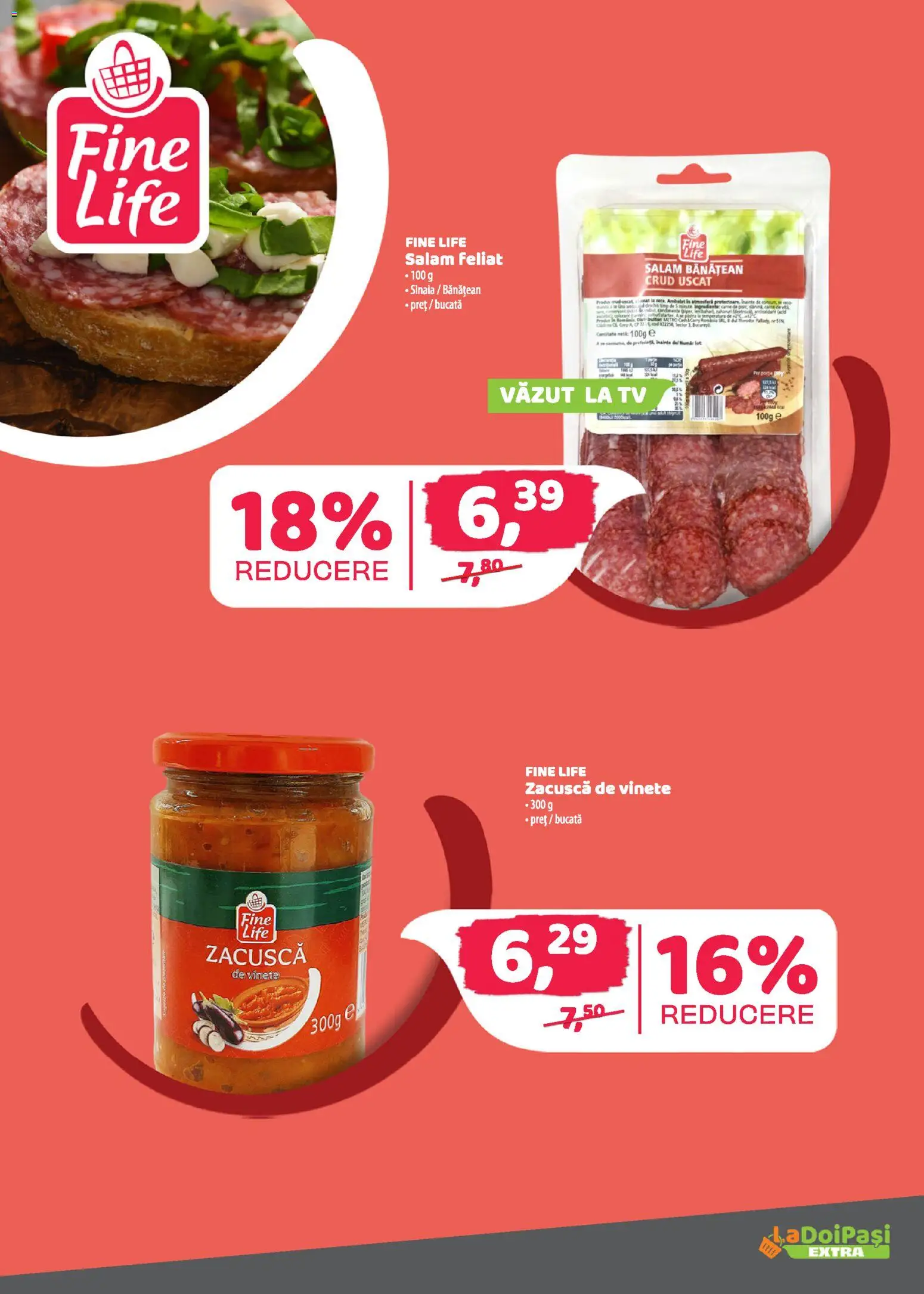 Catalog La Doi Pași 1 - 14 Martie 2026 | Pagina 14 | Produse: Salam, Zacuscă