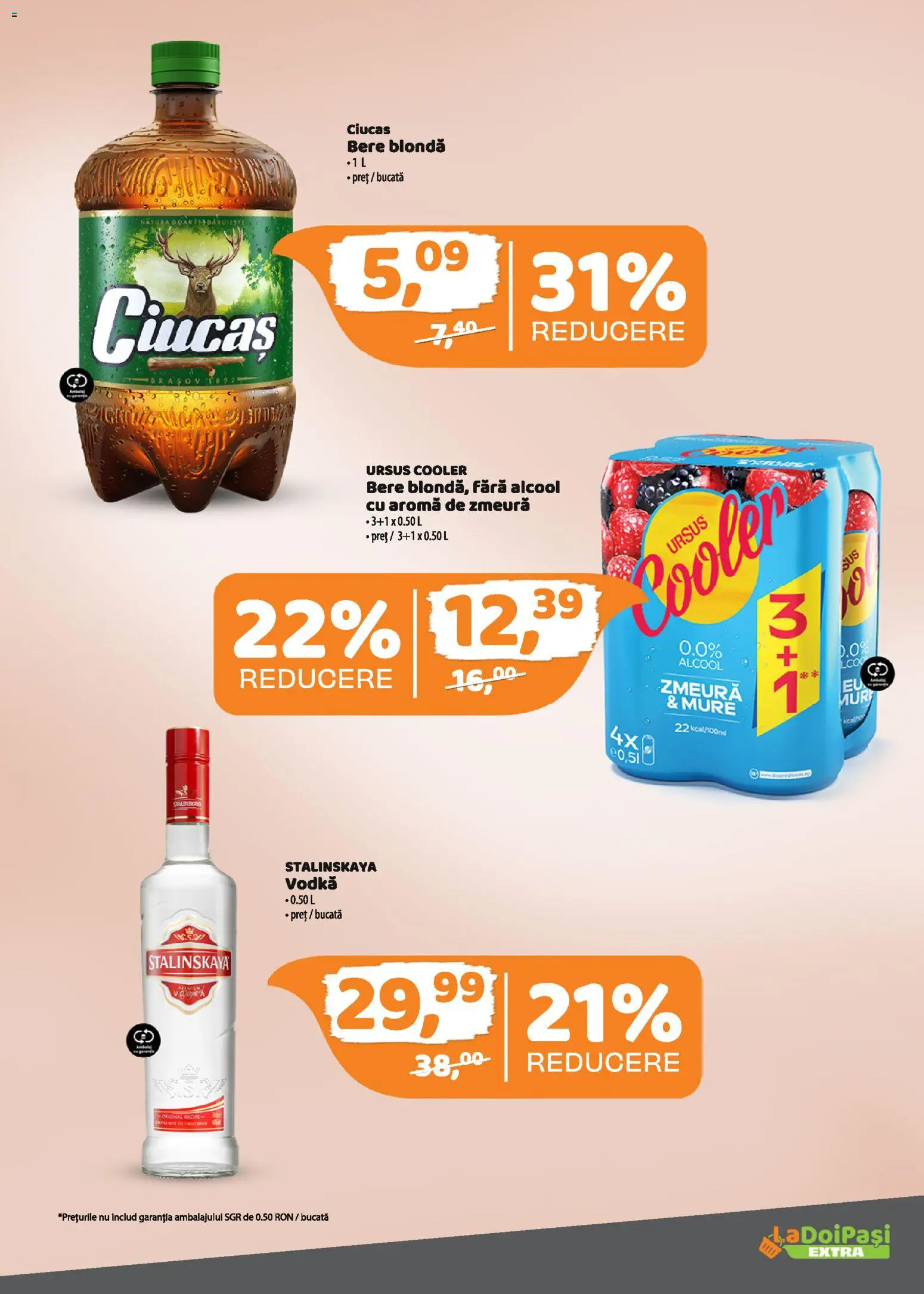 Catalog La Doi Pași 1 - 14 Martie 2026 | Pagina 9 | Produse: Zmeură, Bere, Vodka