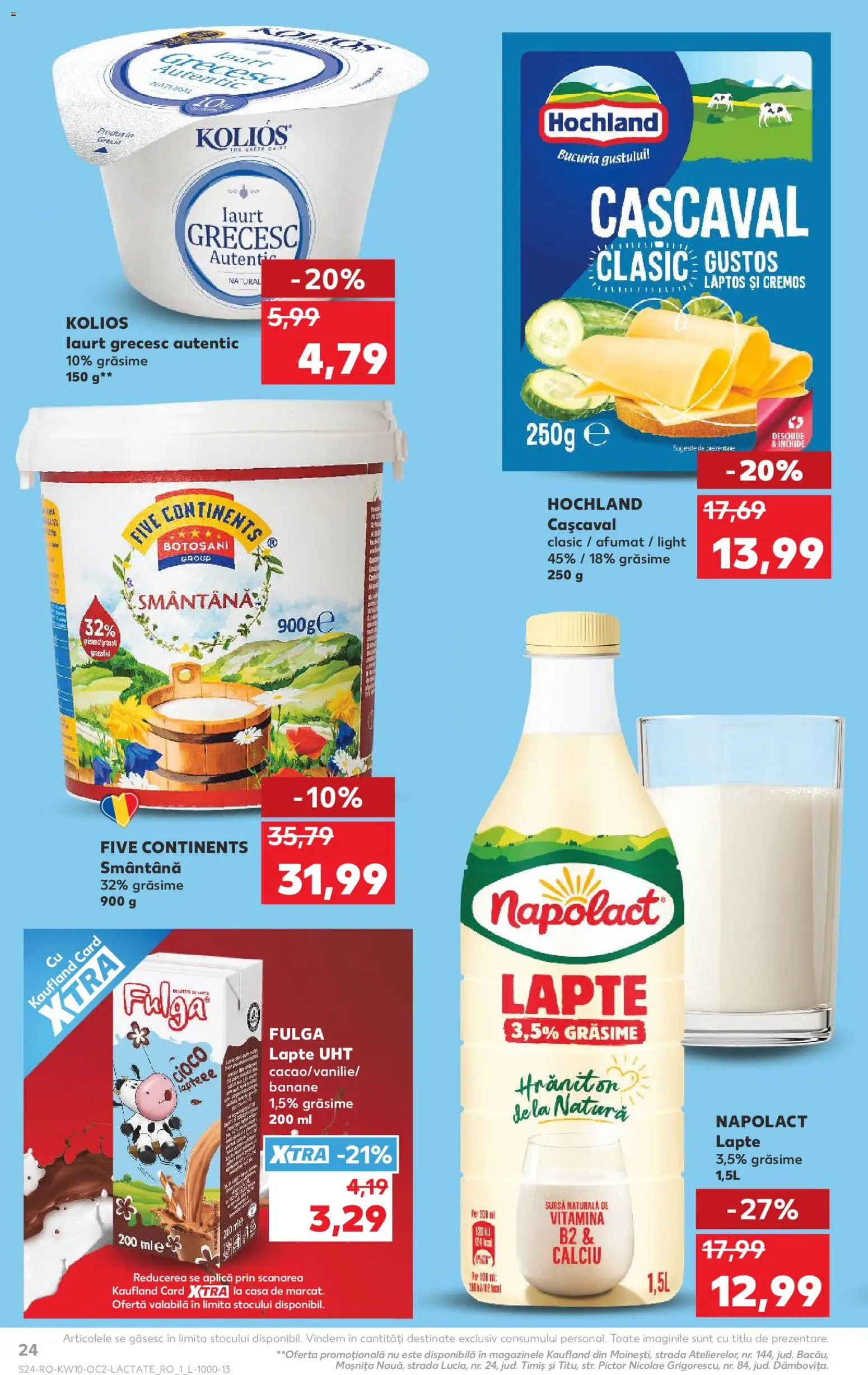 Catalog Kaufland 4 - 9 Martie 2026 | Pagina 24 | Produse: Cașcaval, Lapte, Iaurt, Banane