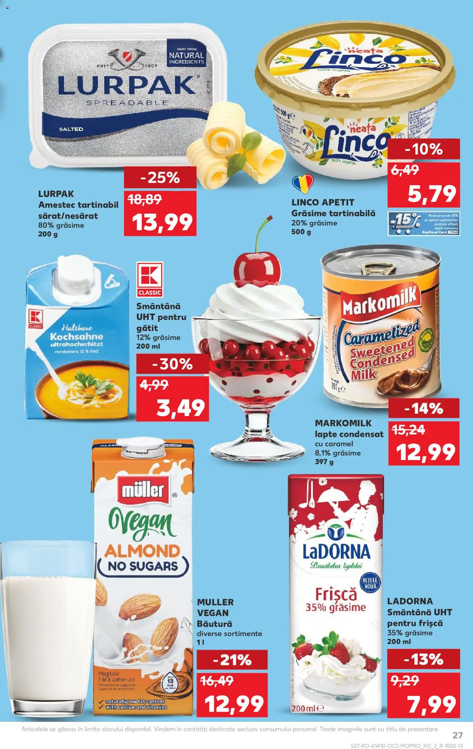 Catalog Kaufland 4 - 9 Martie 2026 | Pagina 27 | Produse: Migdale, Lapte, Frișcă, Smântână