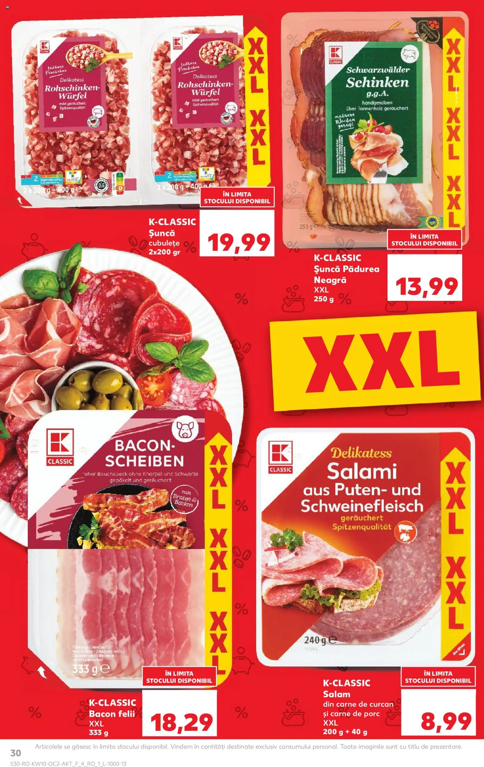 Catalog Kaufland 4 - 9 Martie 2026 | Pagina 30 | Produse: Bacon, Salam, Șuncă, Carne De Porc