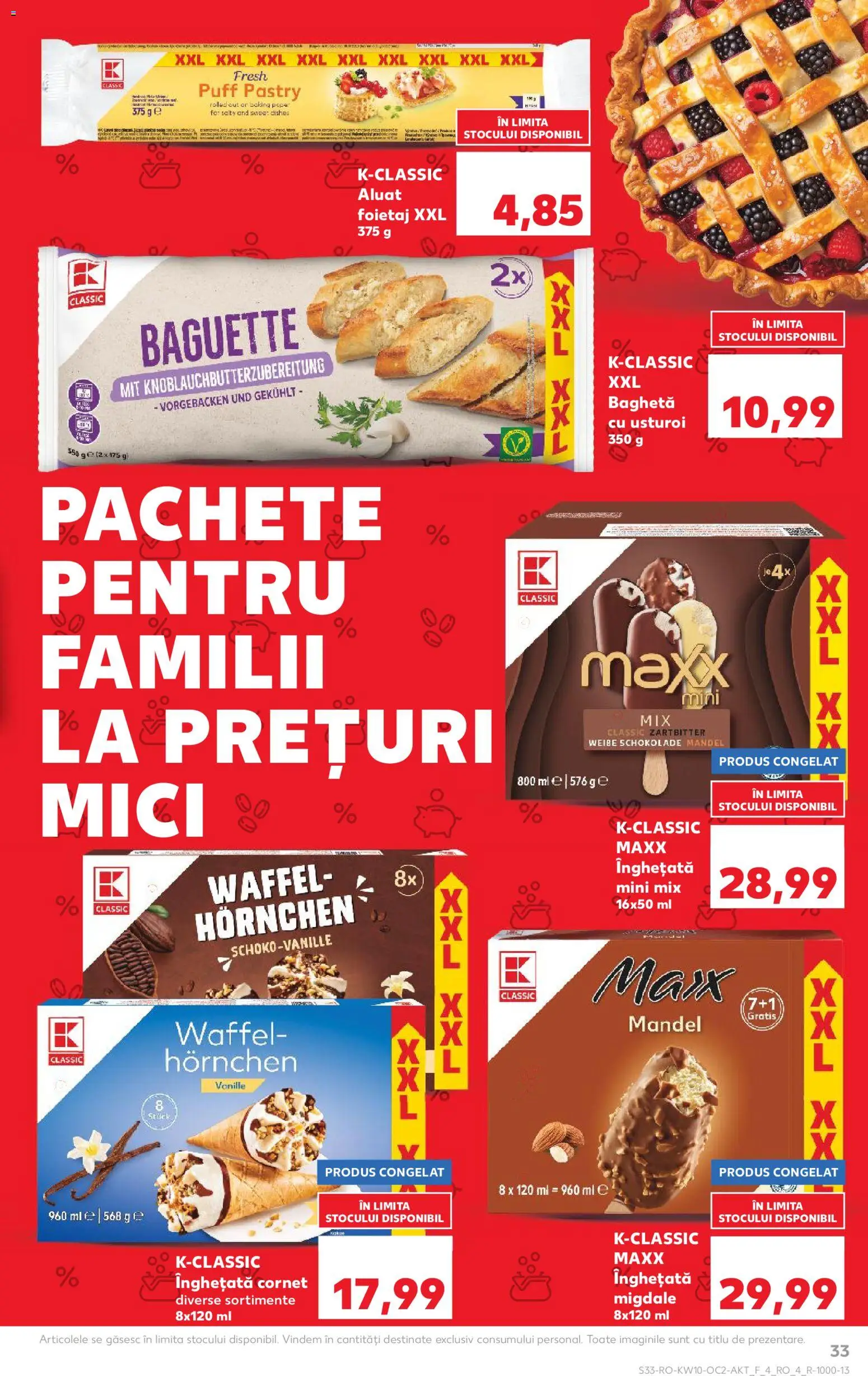 Catalog Kaufland 4 - 9 Martie 2026 | Pagina 33 | Produse: Foietaj, Aluat, Înghețată, Usturoi