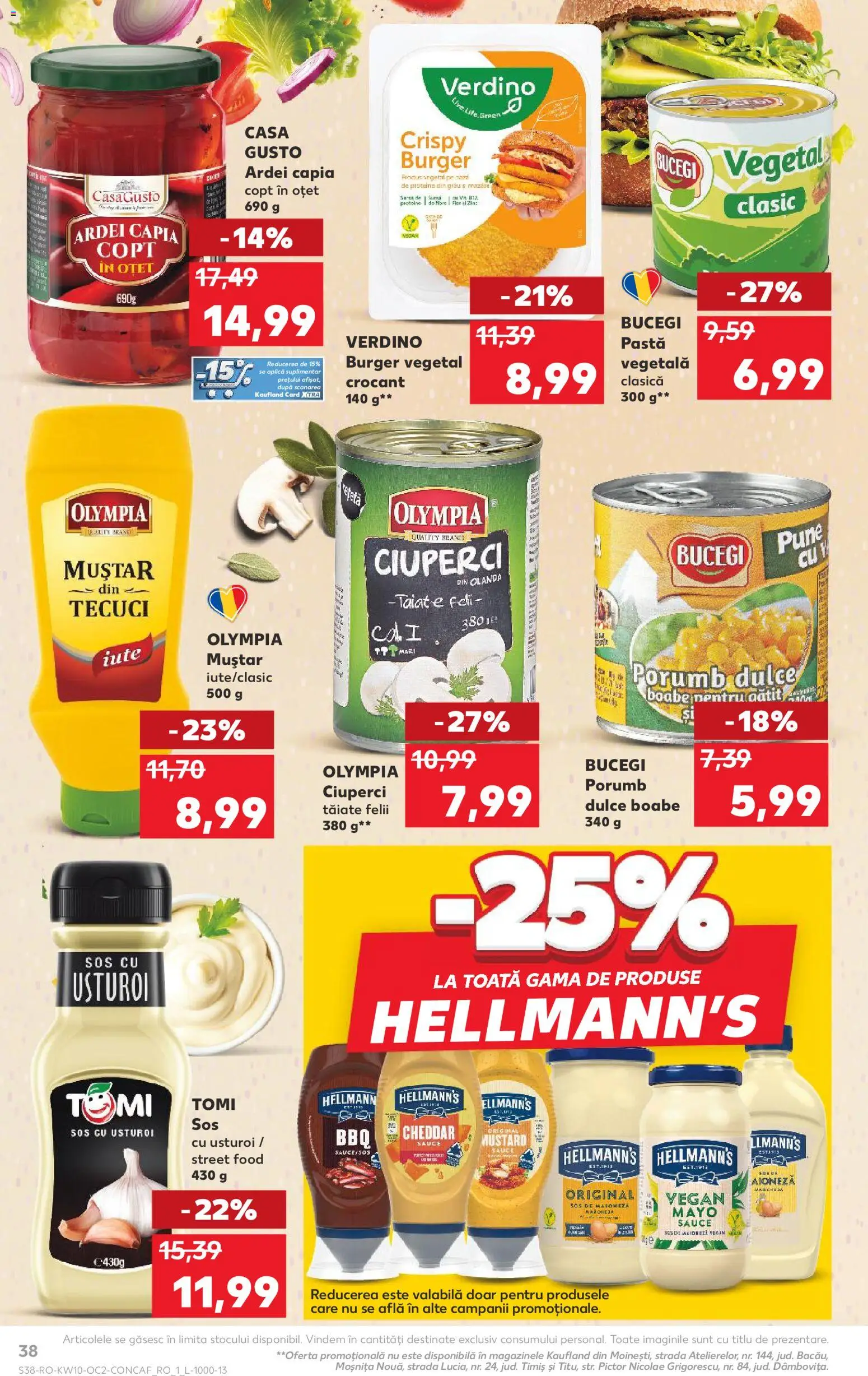 Catalog Kaufland 4 - 9 Martie 2026 | Pagina 38 | Produse: Ciuperci, Konuşturucu Kuş Yemleri, Muștar, Porumb