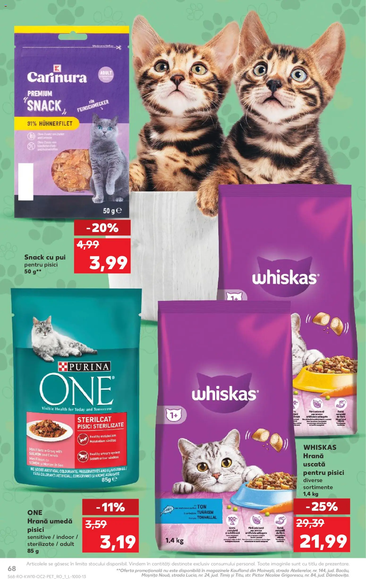 Catalog Kaufland 4 - 9 Martie 2026 | Pagina 68 | Produse: Hacıyatmaz Kedi Oyuncağı, Sos