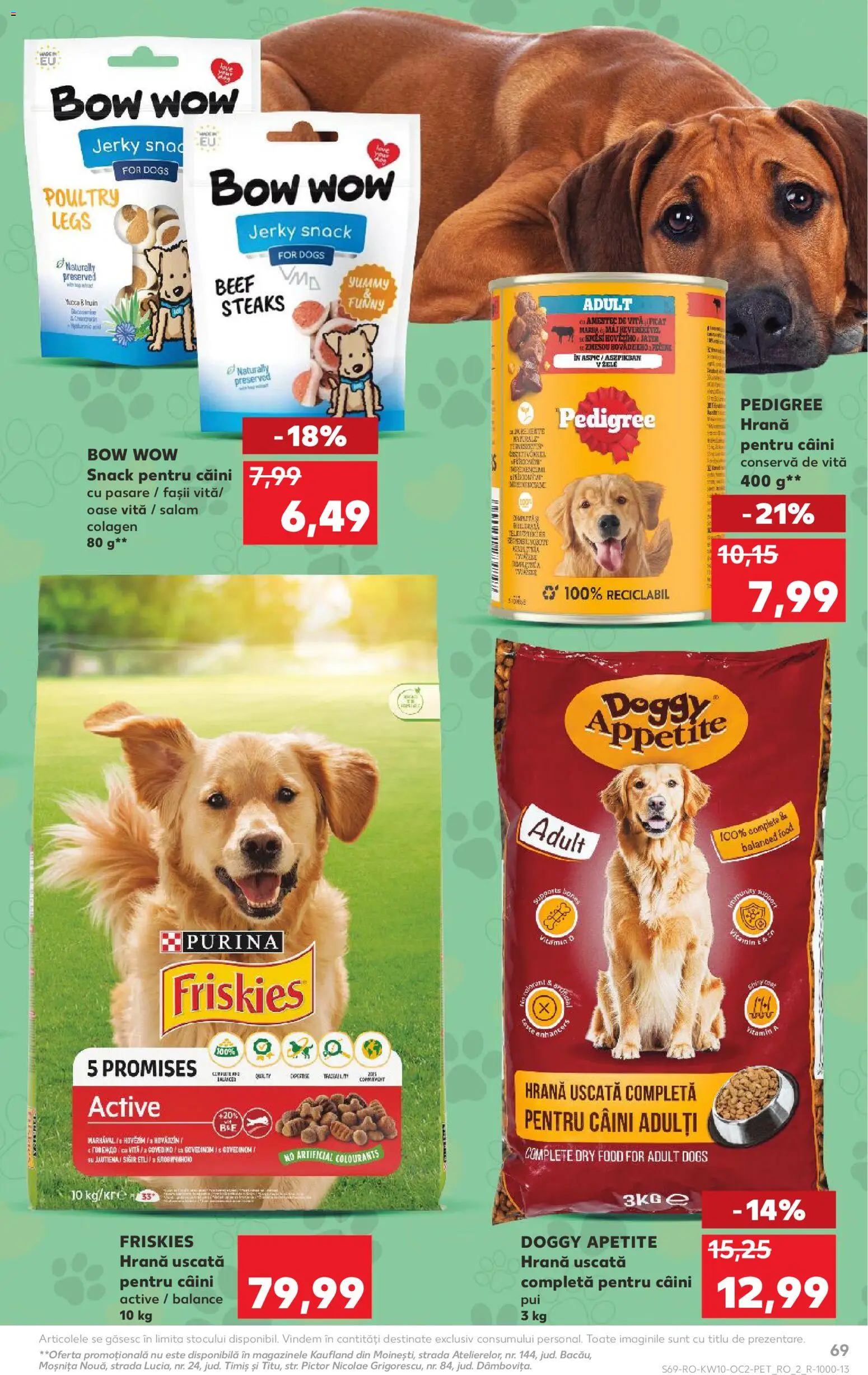 Catalog Kaufland 4 - 9 Martie 2026 | Pagina 69 | Produse: Hrană pentru câini, Hacıyatmaz Kedi Oyuncağı, Salam