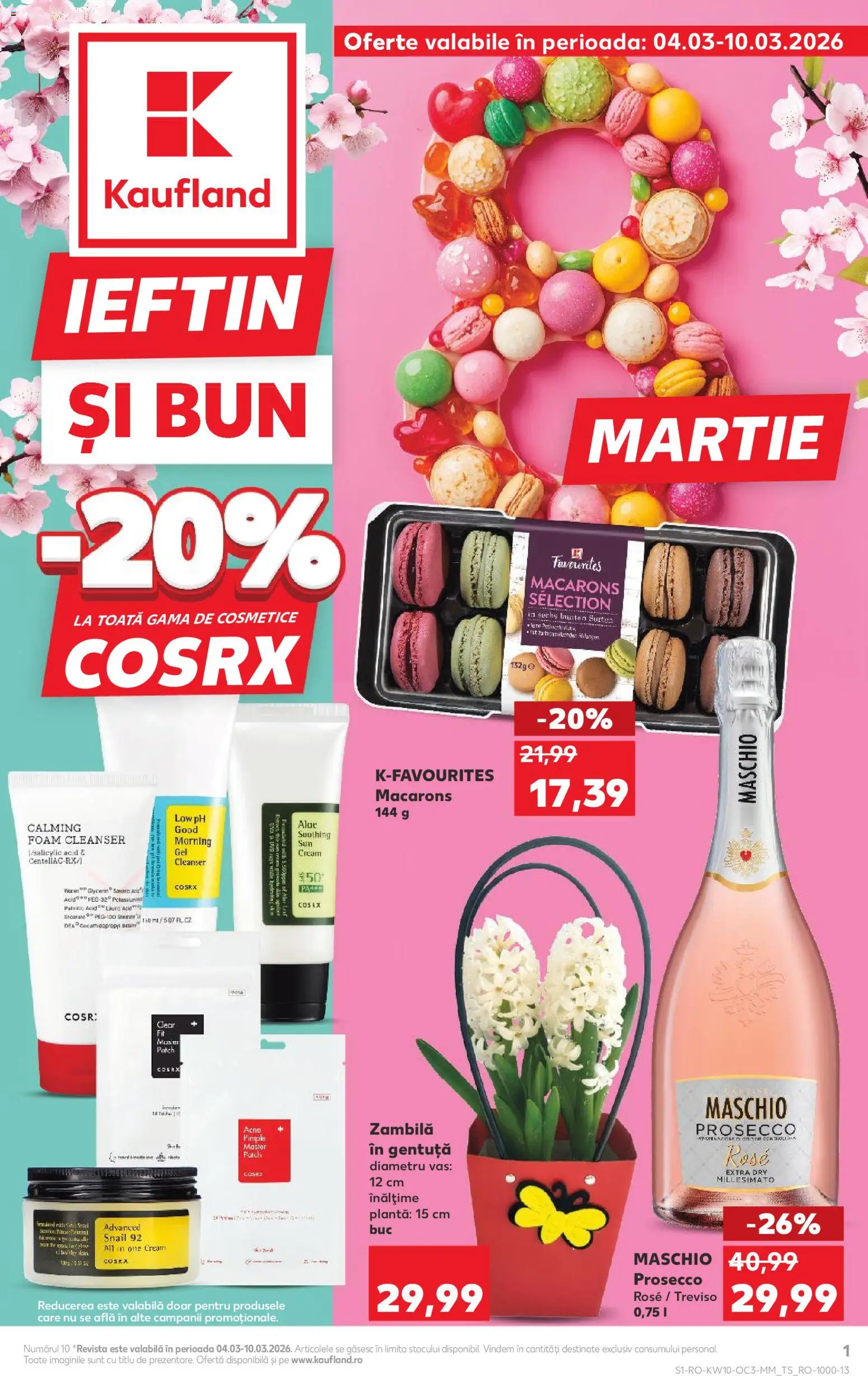 Catalog Kaufland 4 - 9 Martie 2026 | Pagina 1 | Produse: Prosecco, Macarons