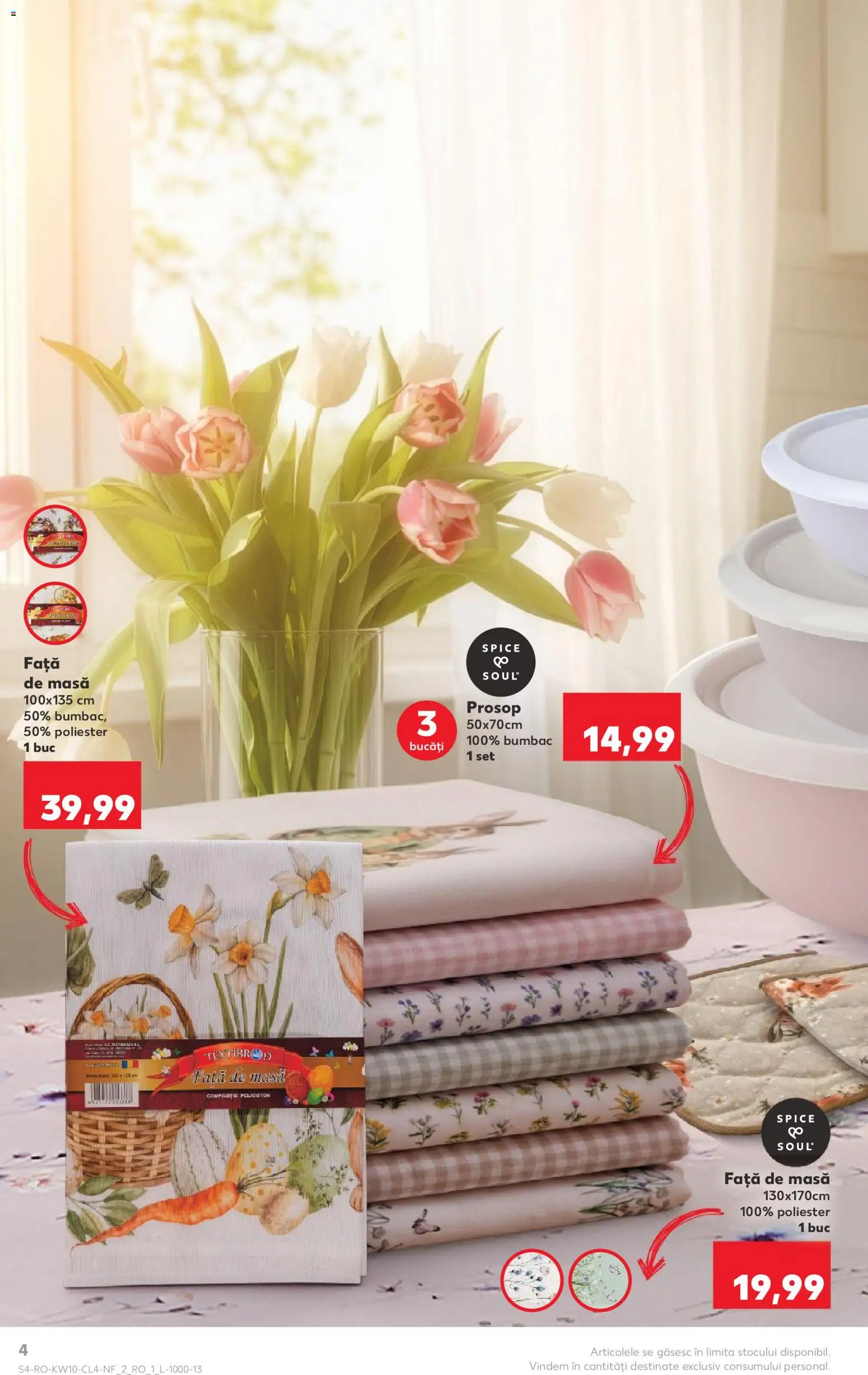 Catalog Kaufland 4 - 9 Martie 2026 | Pagina 4 | Produse: Față de masă, Masă