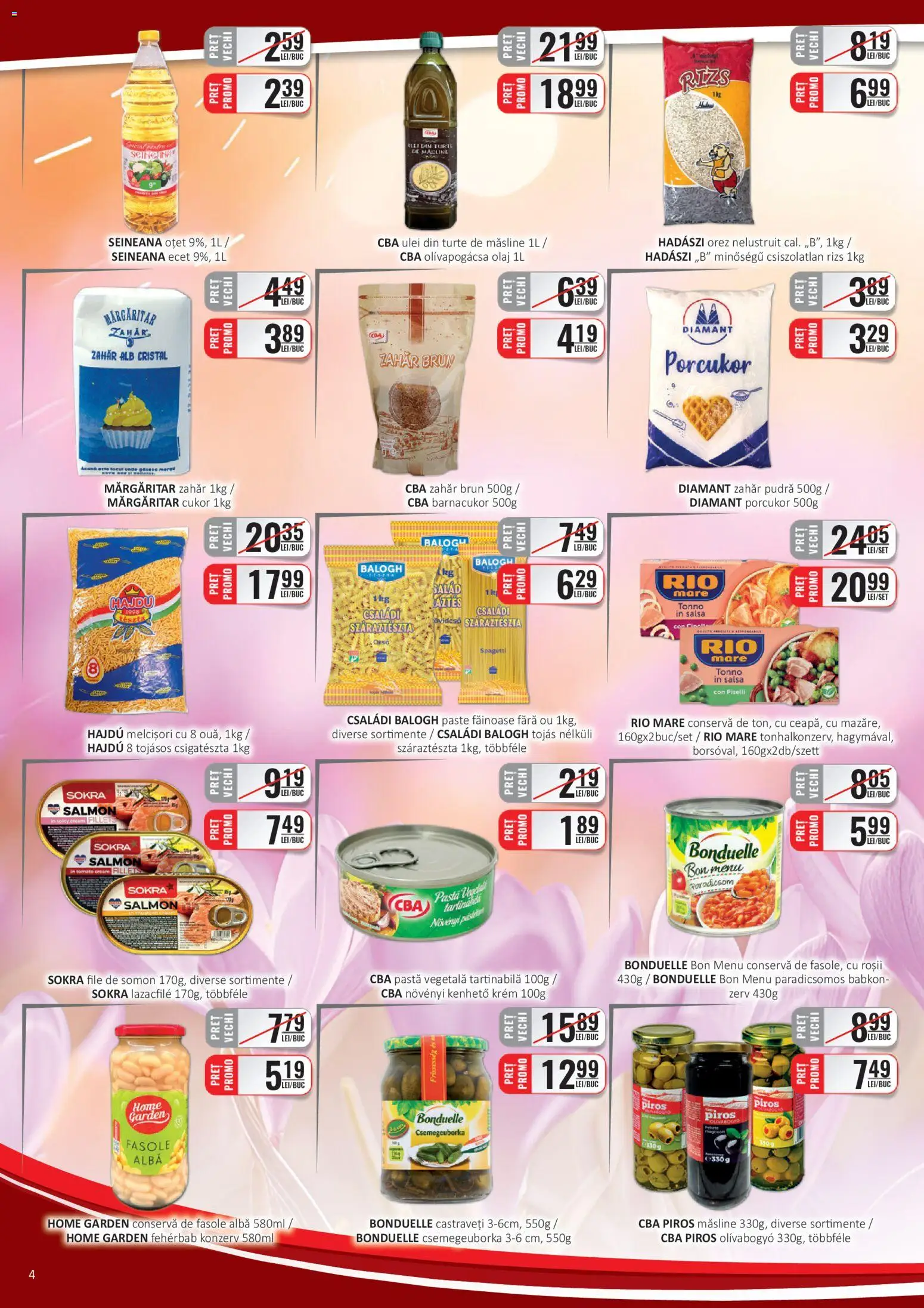 Catalog CBA 1 - 14 Martie 2026 | Pagina 4 | Produse: Pudră, Oțet, Orez, Fasole albă