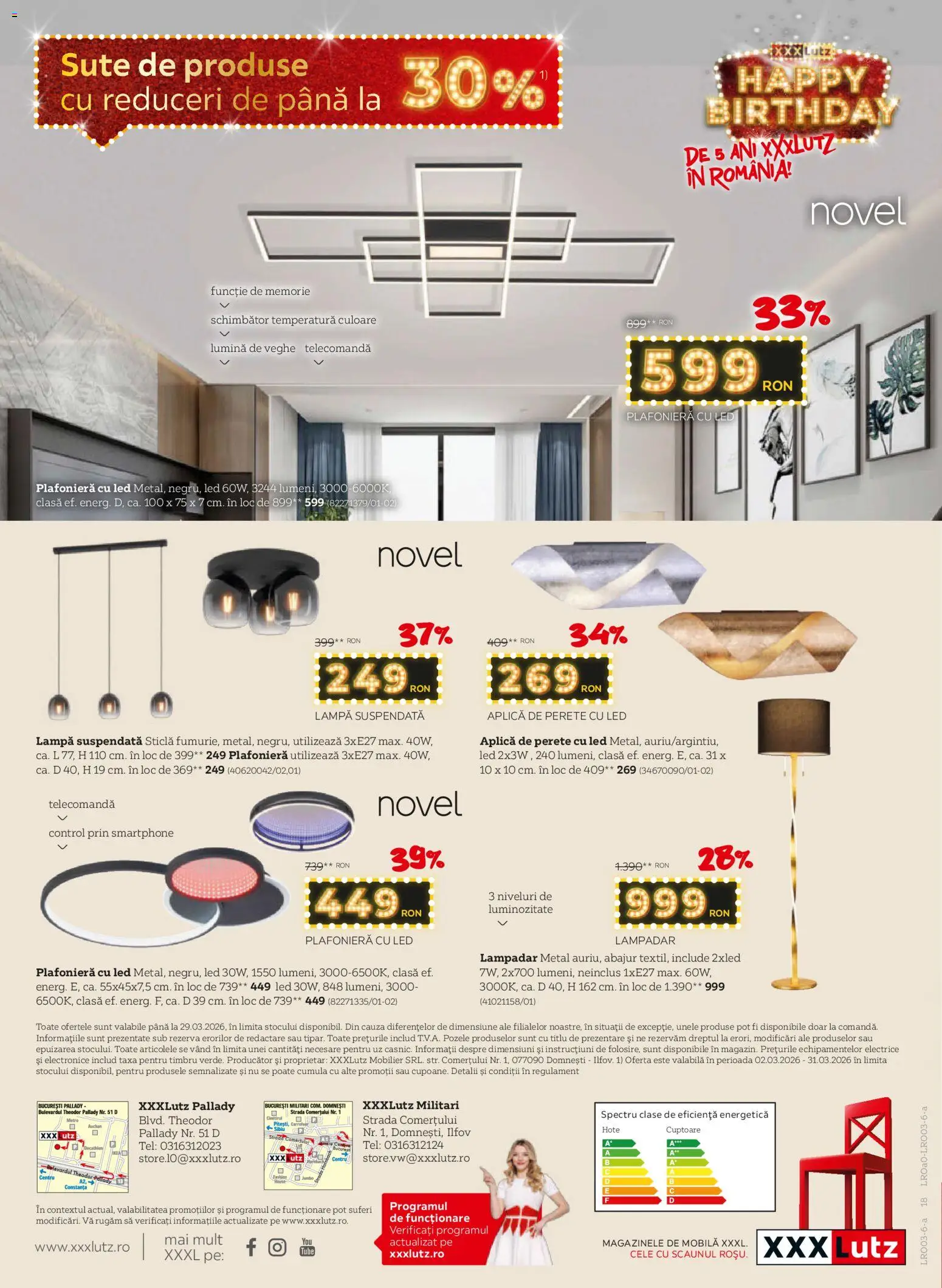 Catalog XXXLutz 2 - 30 Martie 2026 | Pagina 18 | Produse: Tavuk suyu, Smartphone, Plafonieră, Lampă