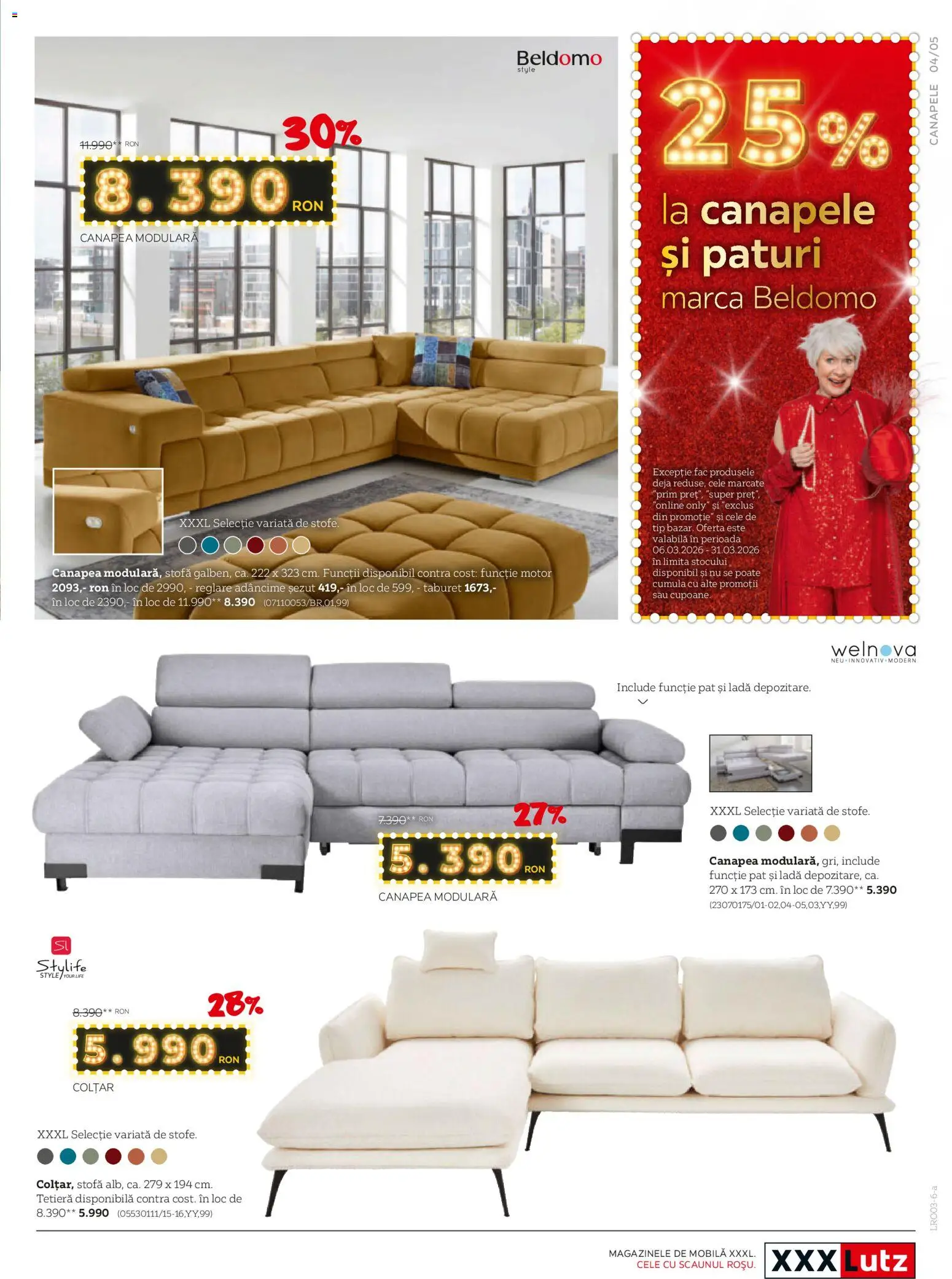 Catalog XXXLutz 2 - 30 Martie 2026 | Pagina 5 | Produse: Pat, Canapea, Colțar, Taburet