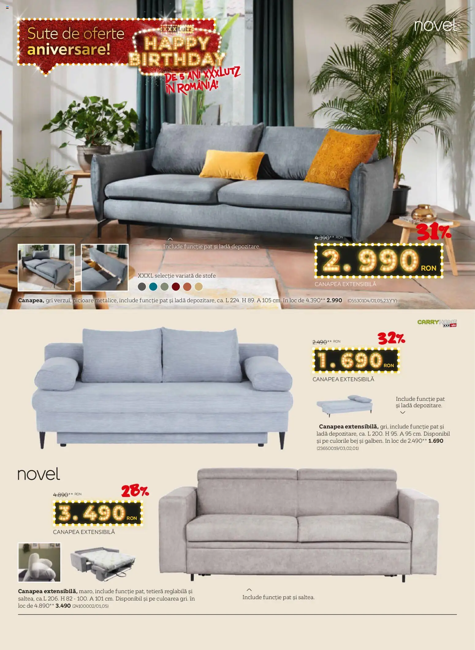 Catalog XXXLutz 2 - 30 Martie 2026 | Pagina 6 | Produse: Pat, Canapea