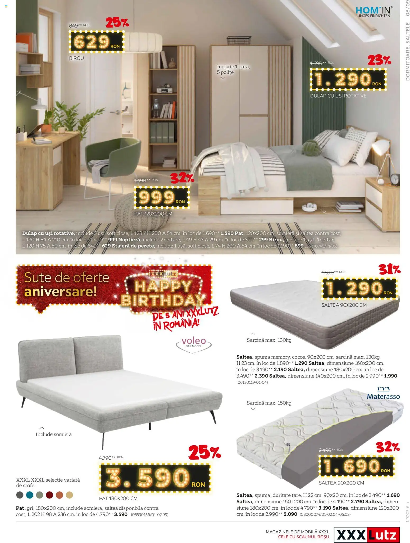 Catalog XXXLutz 2 - 30 Martie 2026 | Pagina 9 | Produse: Çikolatalı gofret, Pat, Saltea, Etajeră
