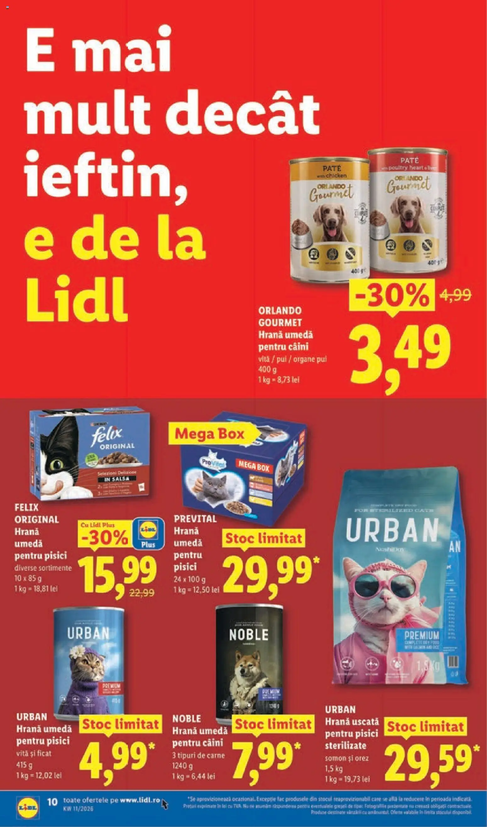Catalog LIDL 9 - 14 Martie 2026 | Pagina 10 | Produse: Hacıyatmaz Kedi Oyuncağı, Pate, Orez
