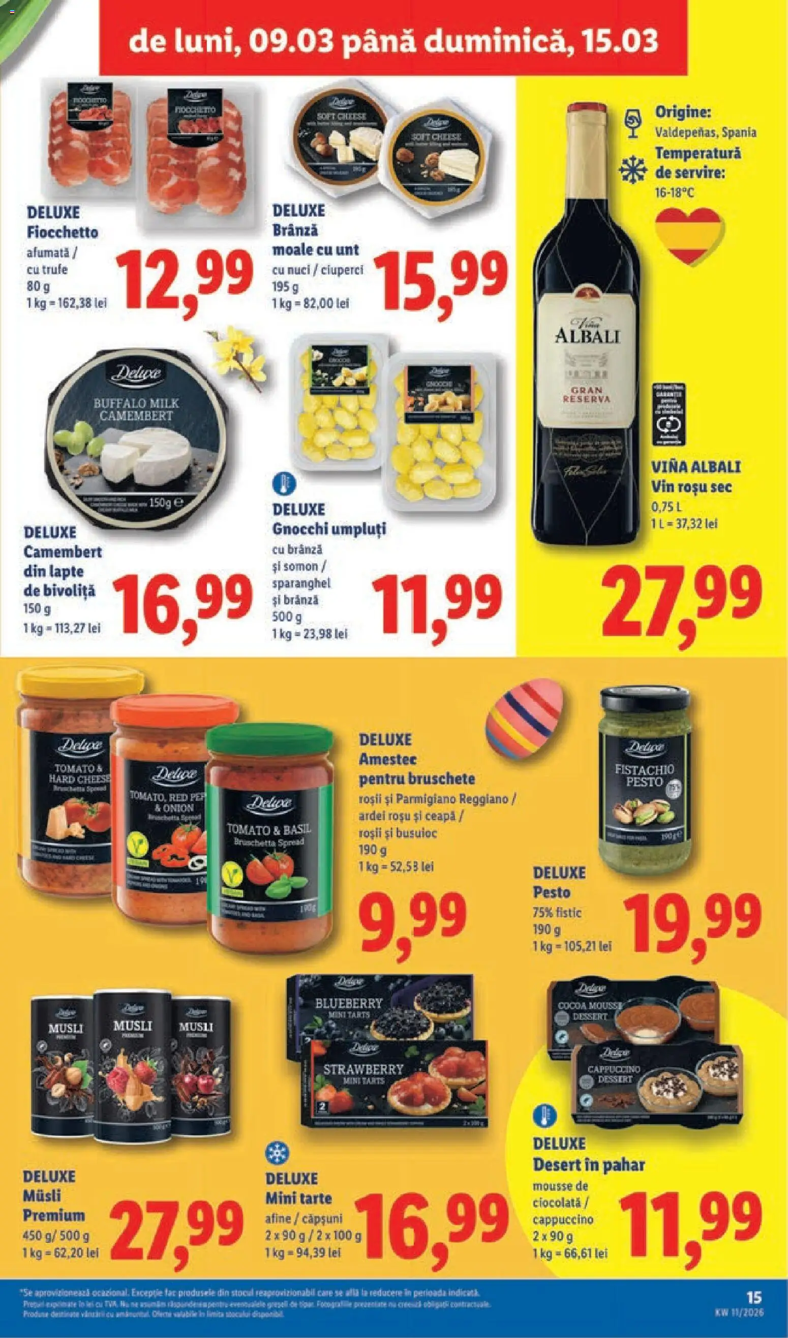 Catalog LIDL 9 - 14 Martie 2026 | Pagina 15 | Produse: Ciuperci, Ciocolată, Roșii, Fistic