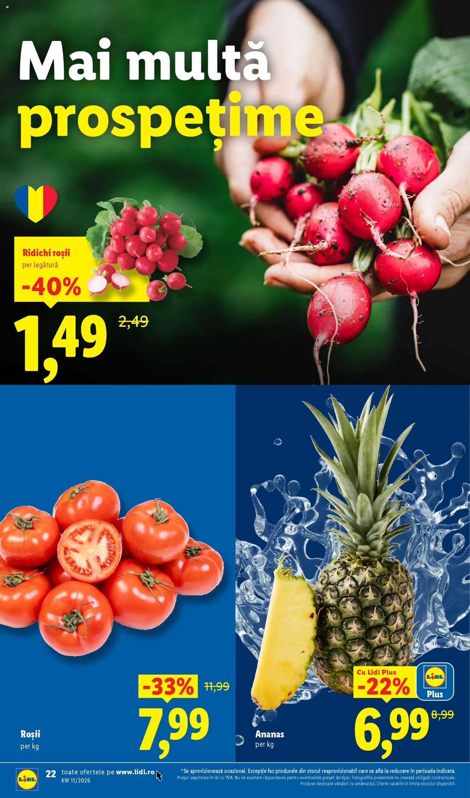 Catalog LIDL 9 - 14 Martie 2026 | Pagina 22 | Produse: Roșii, Ananas, Sıcak çikolata