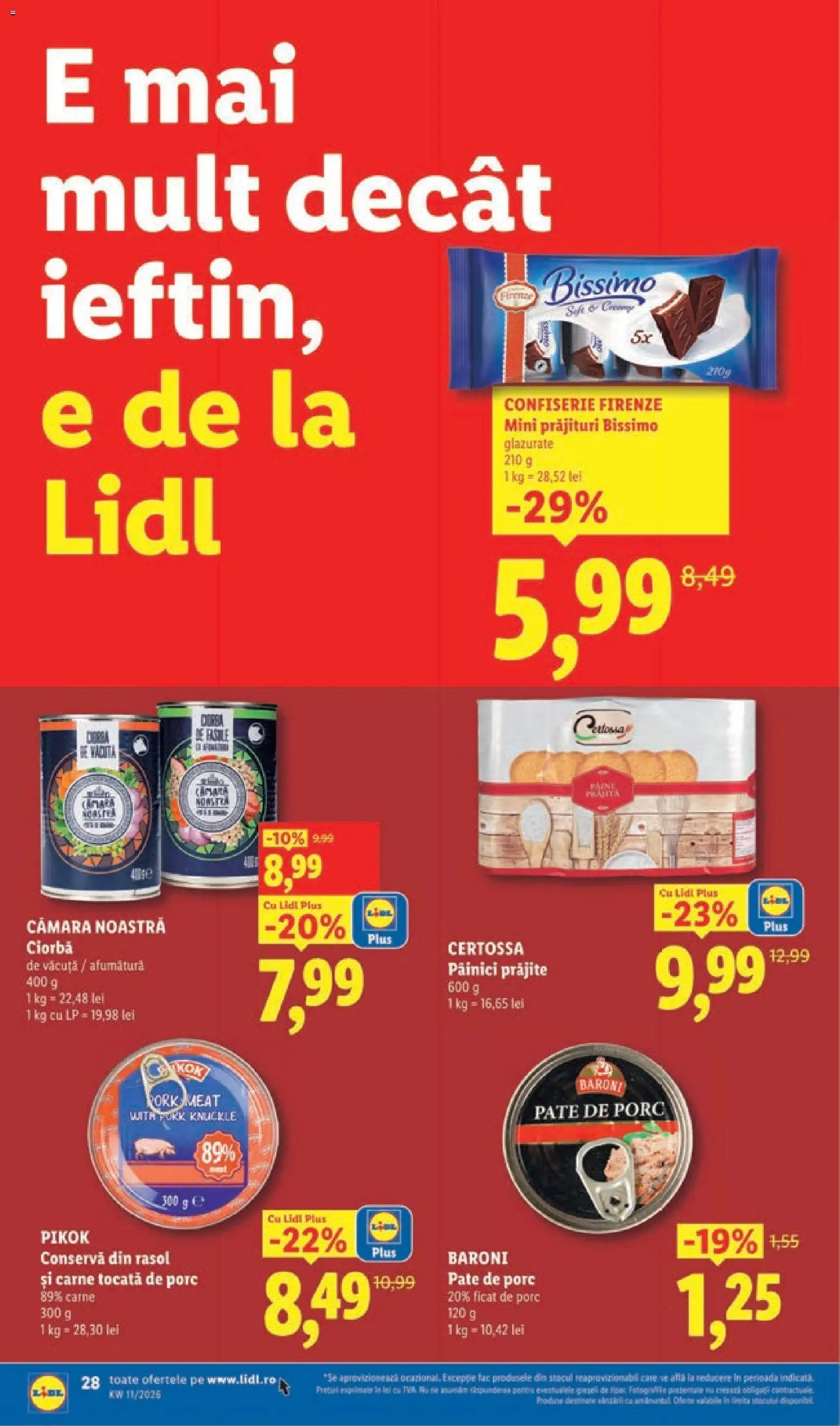 Catalog LIDL 9 - 14 Martie 2026 | Pagina 28 | Produse: Pate, Carne tocată, Rasol