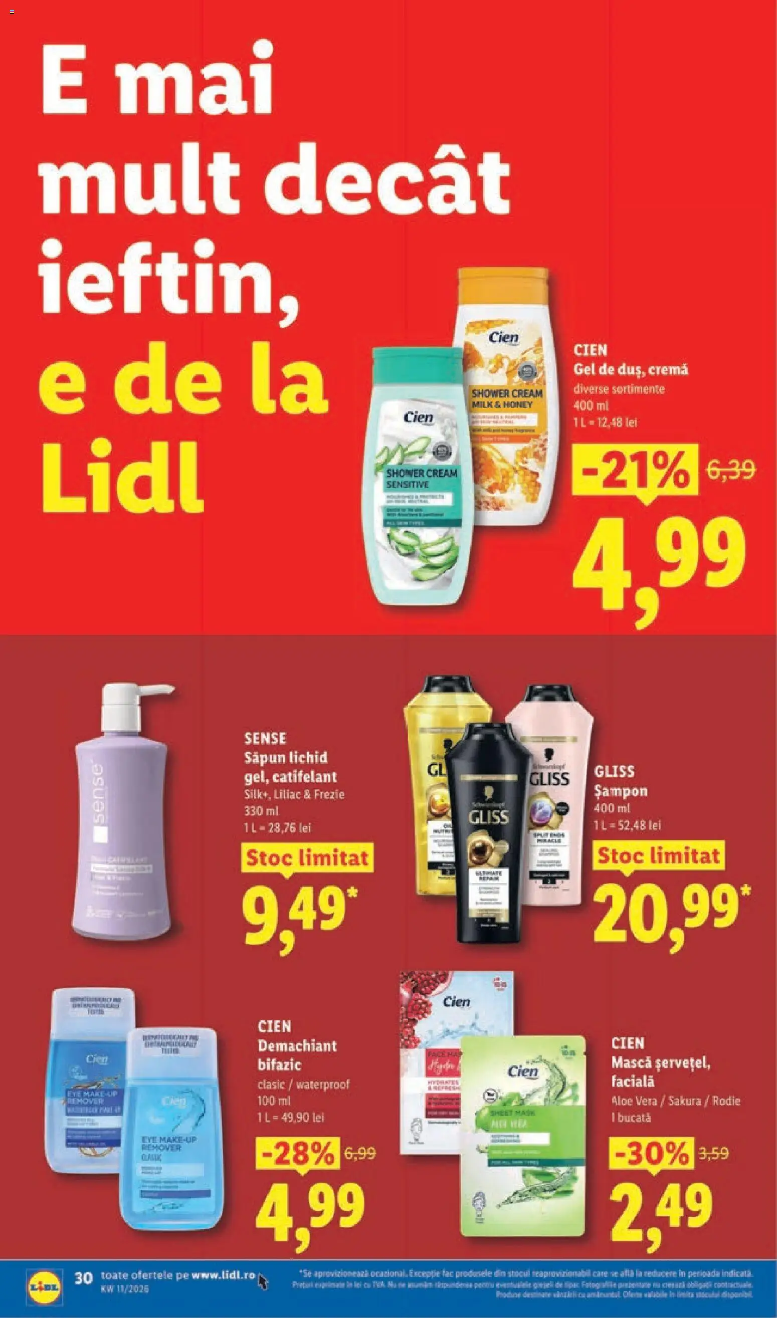 Catalog LIDL 9 - 14 Martie 2026 | Pagina 30 | Produse: Șampon, Cremă, Săpun, Săpun lichid