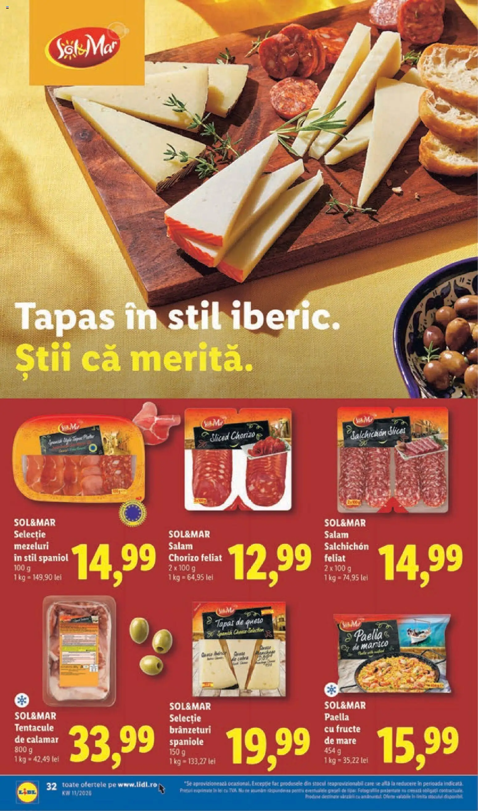 Catalog LIDL 9 - 14 Martie 2026 | Pagina 32 | Produse: Salam, Fructe, Fructe De Mare