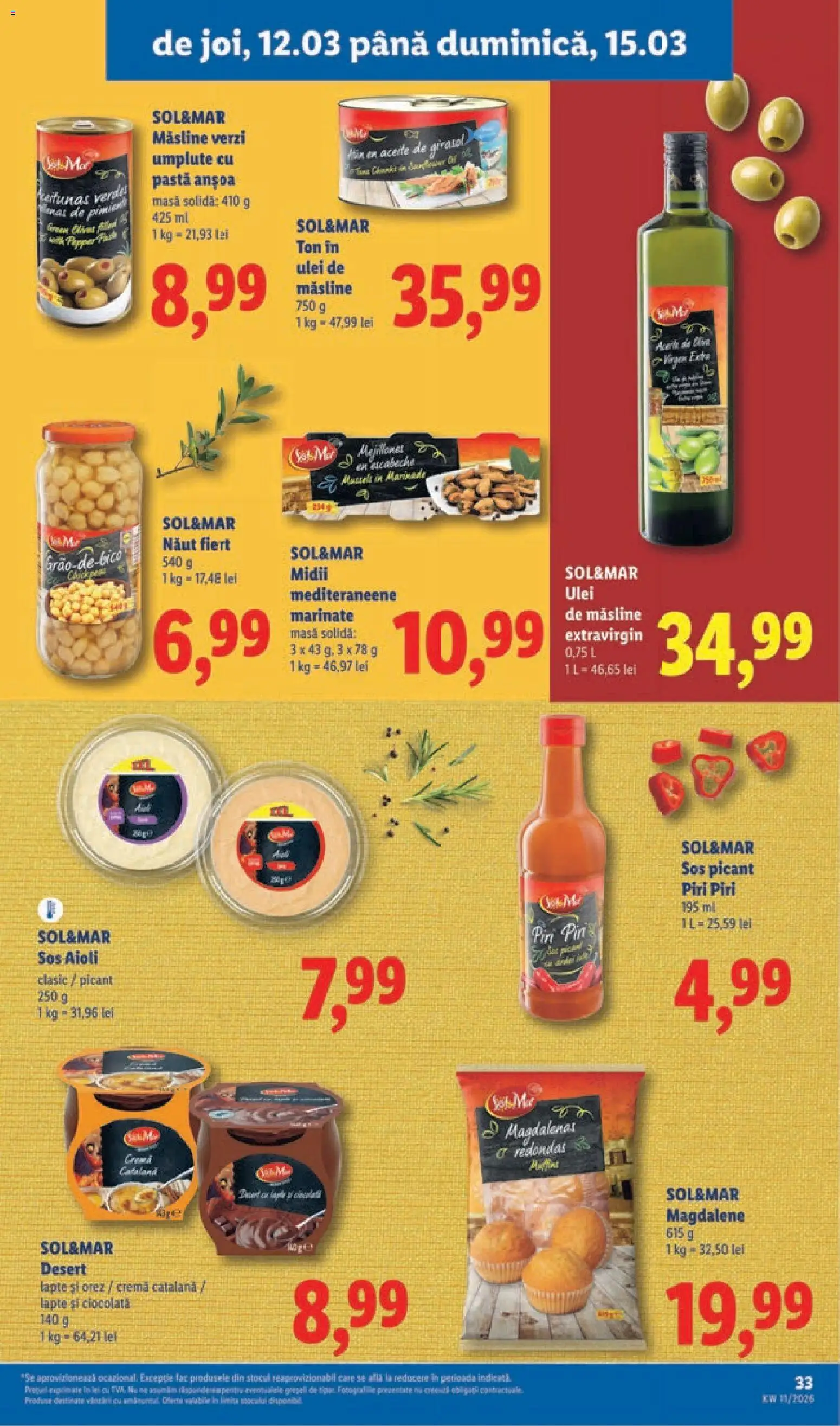 Catalog LIDL 9 - 14 Martie 2026 | Pagina 33 | Produse: Cremă, Ulei, Ciocolată, Sos