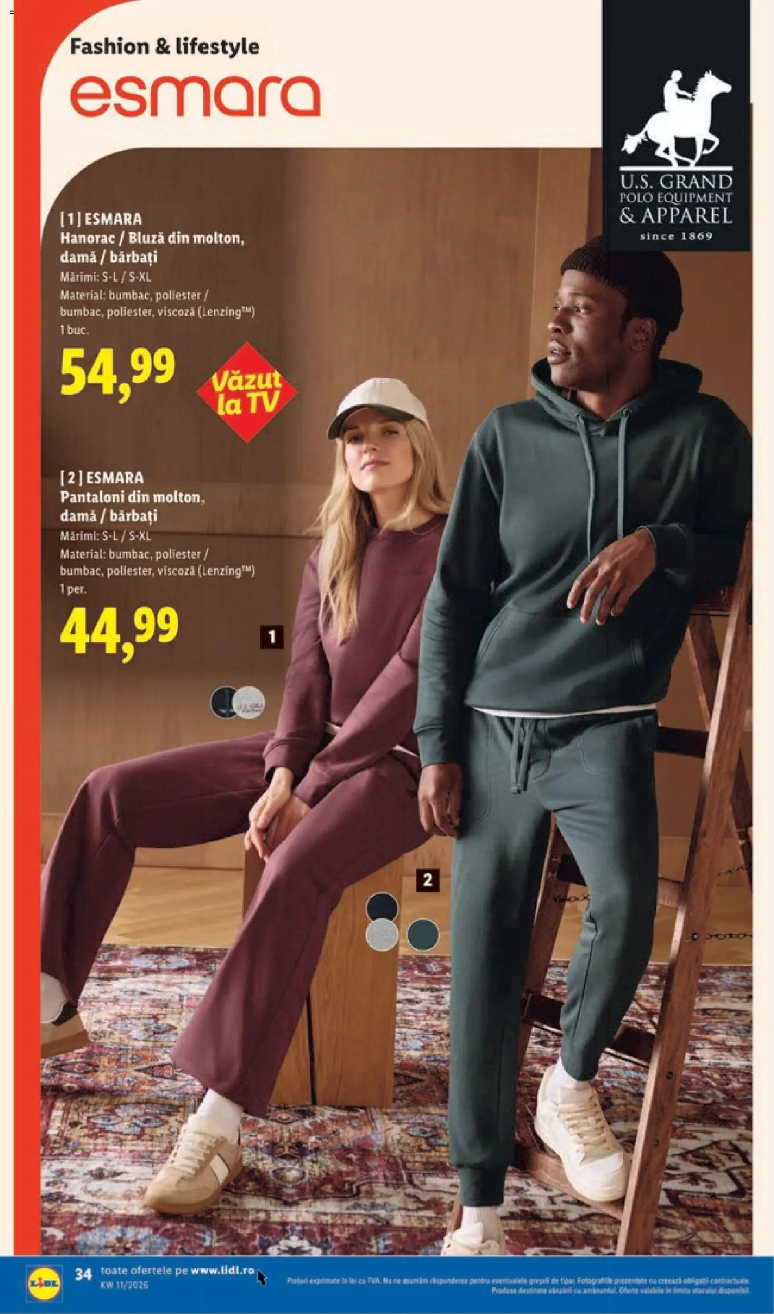 Catalog LIDL 9 - 14 Martie 2026 | Pagina 34 | Produse: Bluză, Pantaloni, Keşe