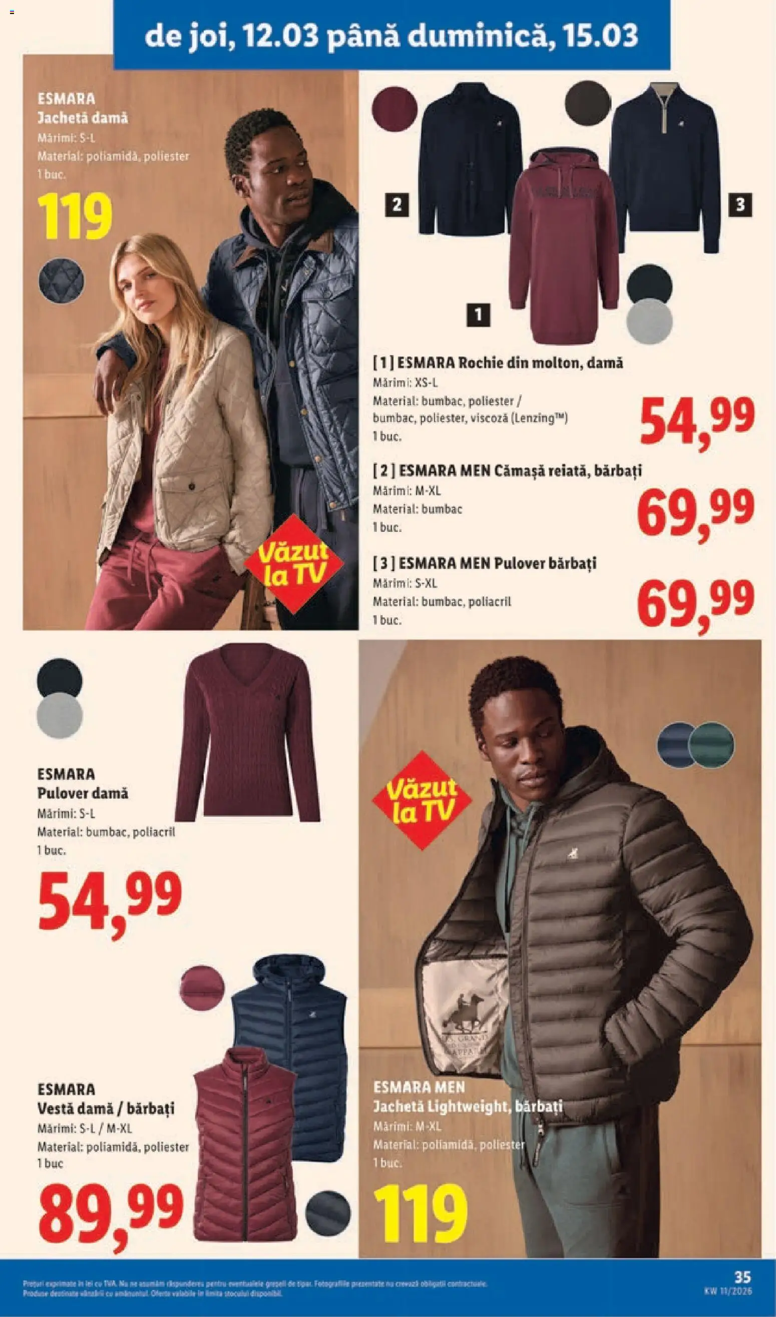 Catalog LIDL 9 - 14 Martie 2026 | Pagina 35 | Produse: Rochie, Jachetă, Pulover, Vestă
