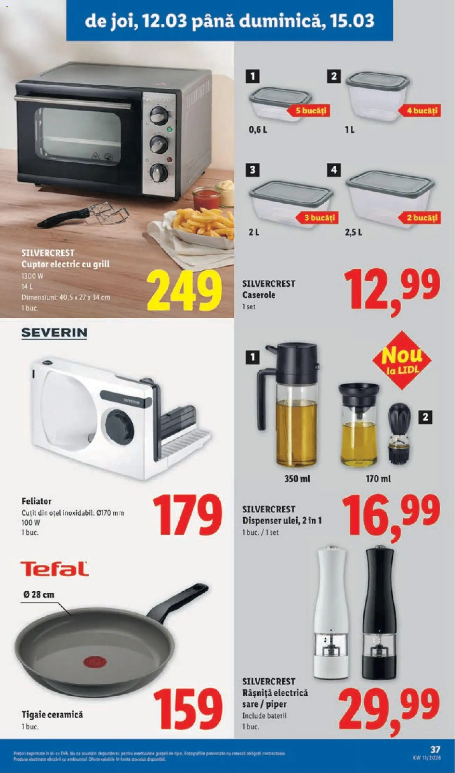 Catalog LIDL 9 - 14 Martie 2026 | Pagina 37 | Produse: Cuptor, Tigaie, Caserole, Cuțit