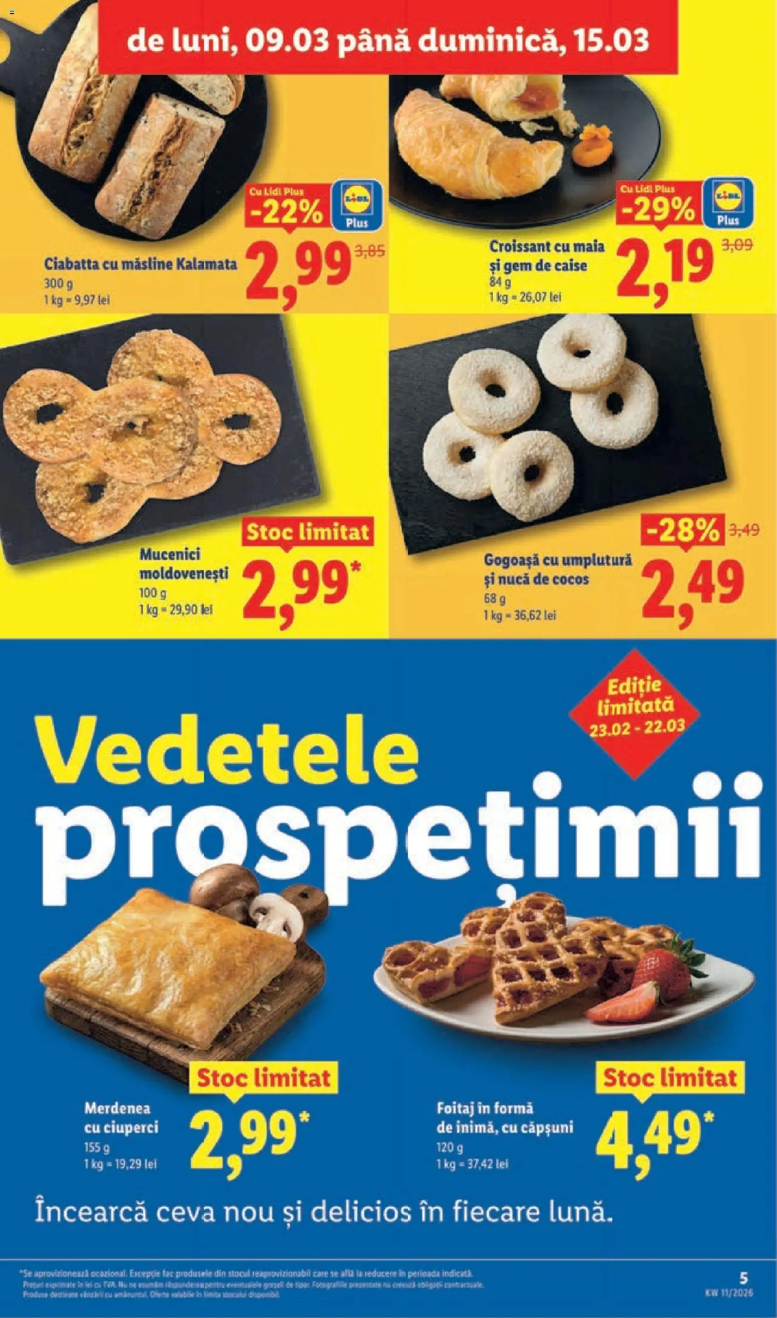Catalog LIDL 9 - 14 Martie 2026 | Pagina 5 | Produse: Măsline, Ciuperci, Căpșuni, Ahtapot