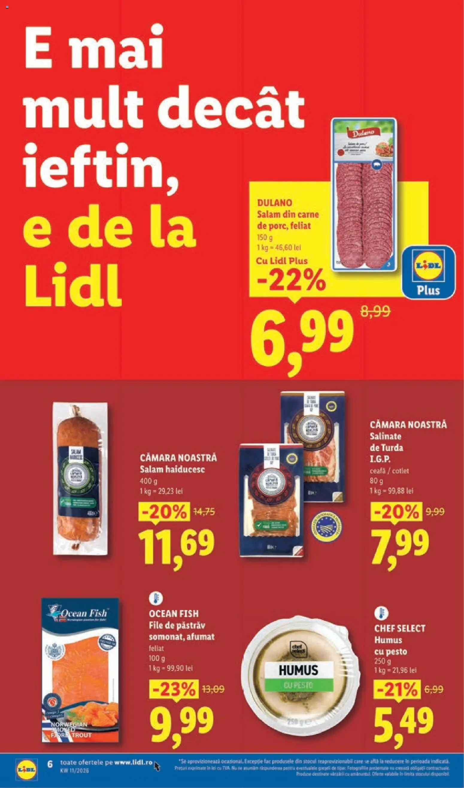 Catalog LIDL 9 - 14 Martie 2026 | Pagina 6 | Produse: Lait de coco, Salam, Humus