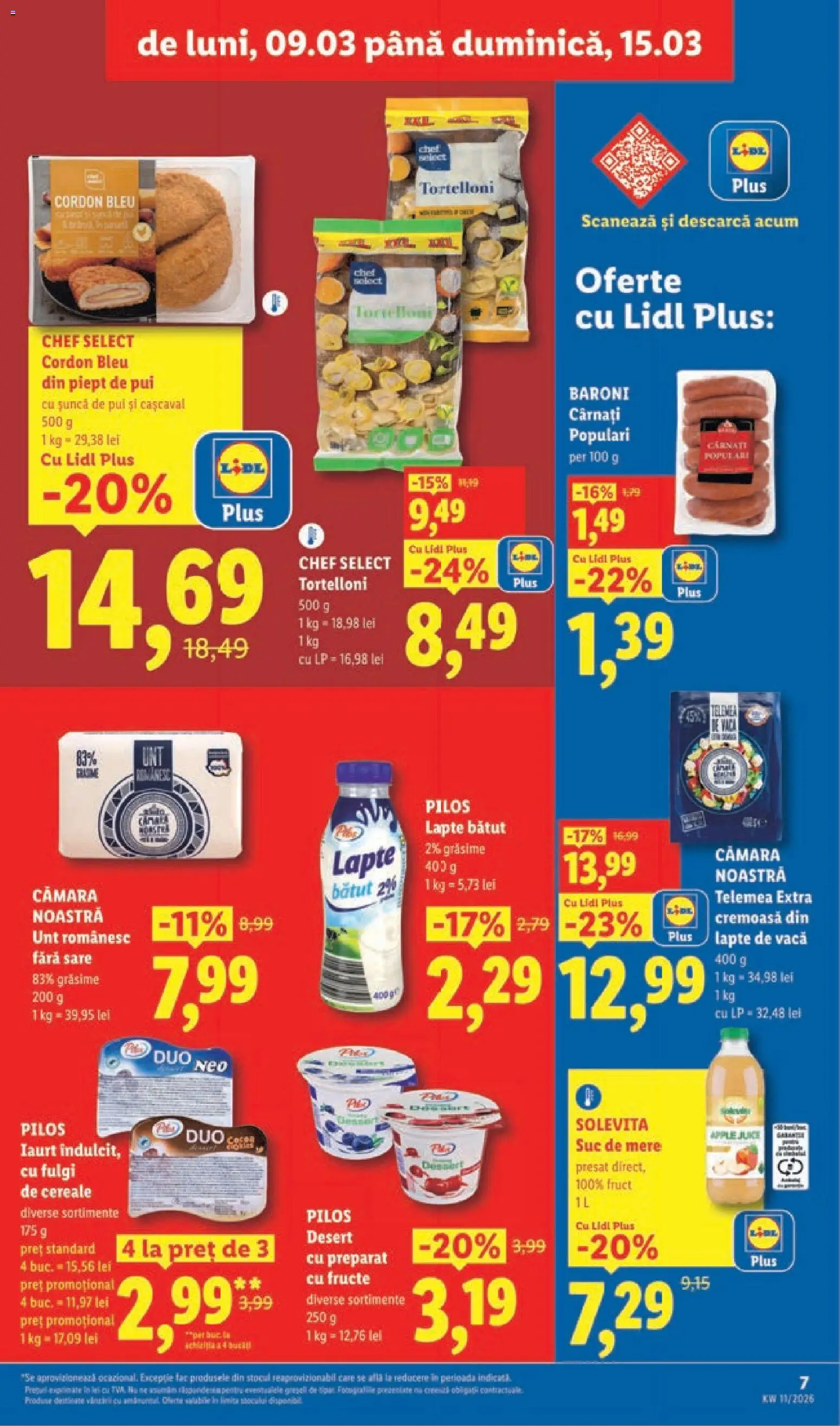 Catalog LIDL 9 - 14 Martie 2026 | Pagina 7 | Produse: Hacıyatmaz Kedi Oyuncağı, Unt, Șuncă, Cârnați