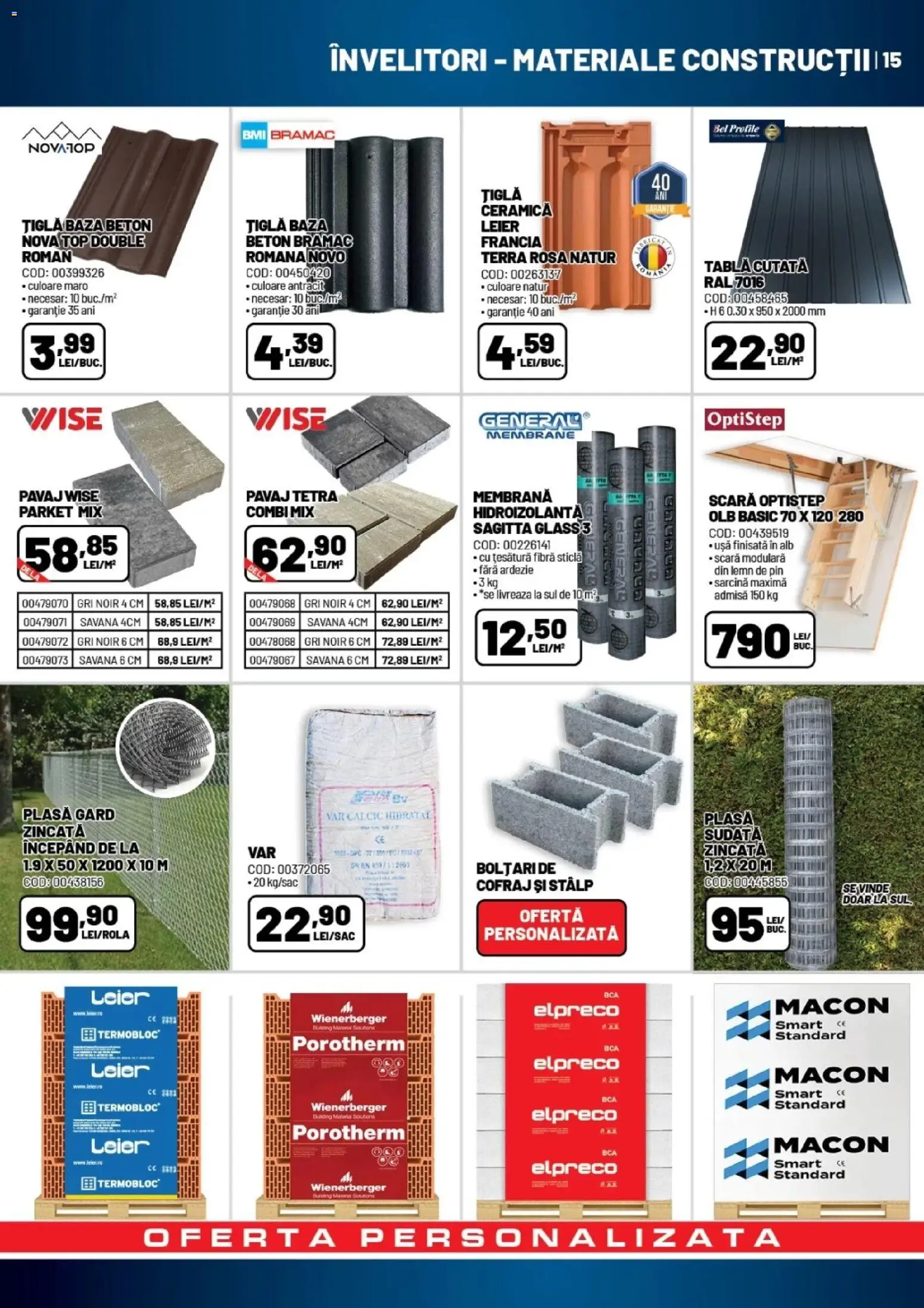 Catalog Ambient 3 Martie - 1 Aprilie 2026 | Pagina 15 | Produse: Scară, Țiglă, Pavaj, Ușă