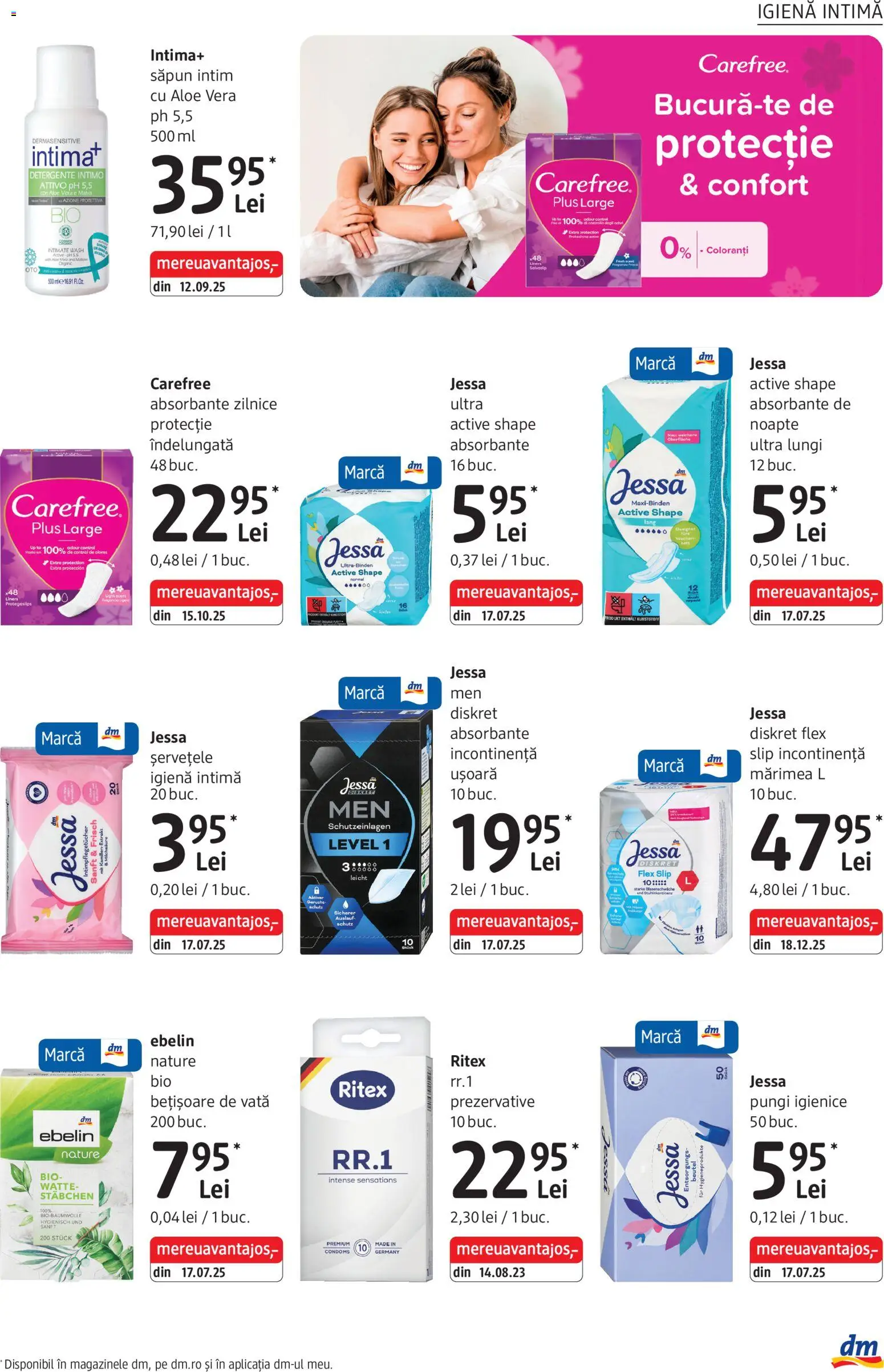 Catalog DM Drogerie Markt 5 - 30 Martie 2026 | Pagina 23 | Produse: Aloe vera, Săpun, Absorbante, Slip