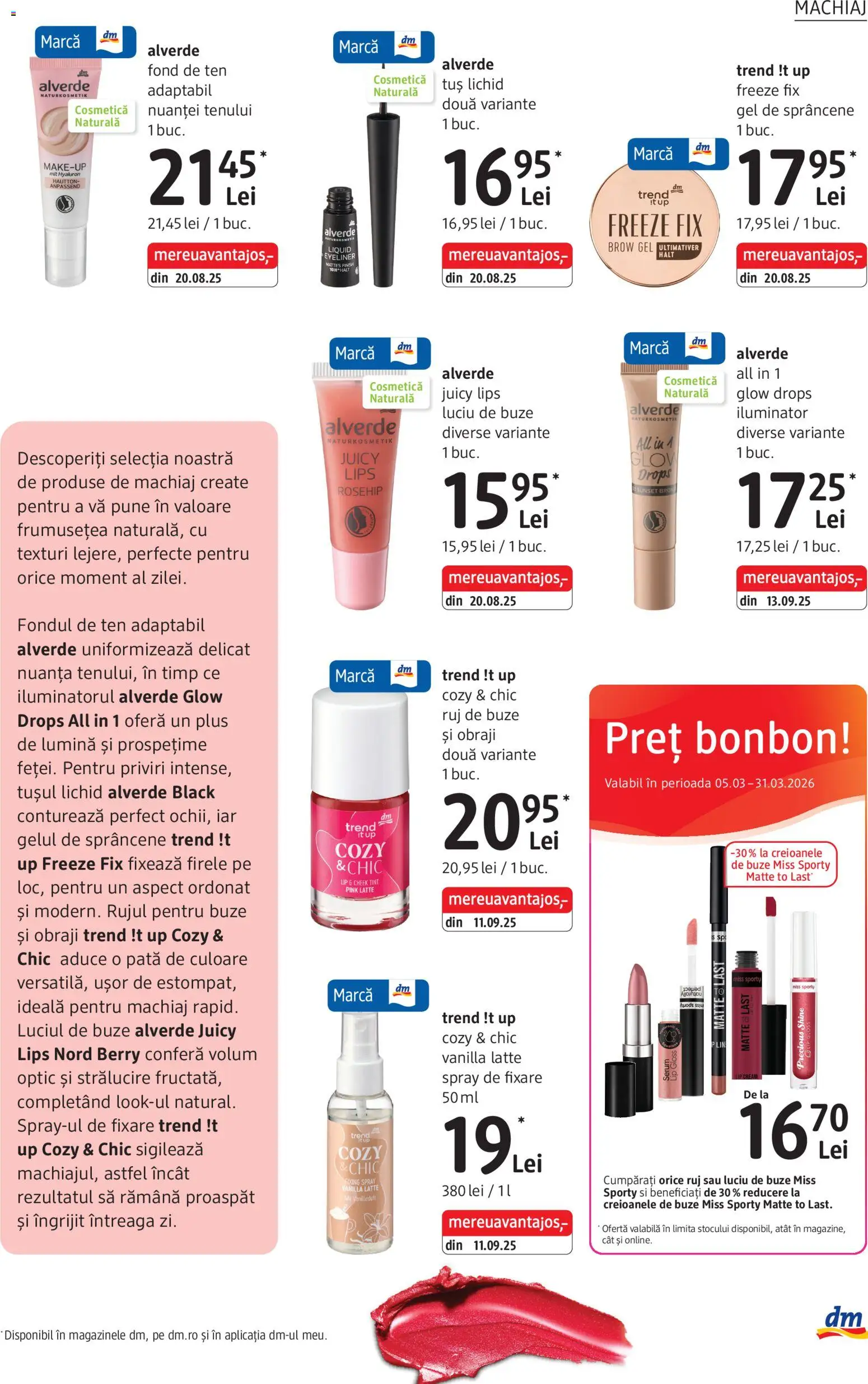 Catalog DM Drogerie Markt 5 - 30 Martie 2026 | Pagina 9 | Produse: Tavuk suyu, Iluminator, Ruj, Luciu de buze