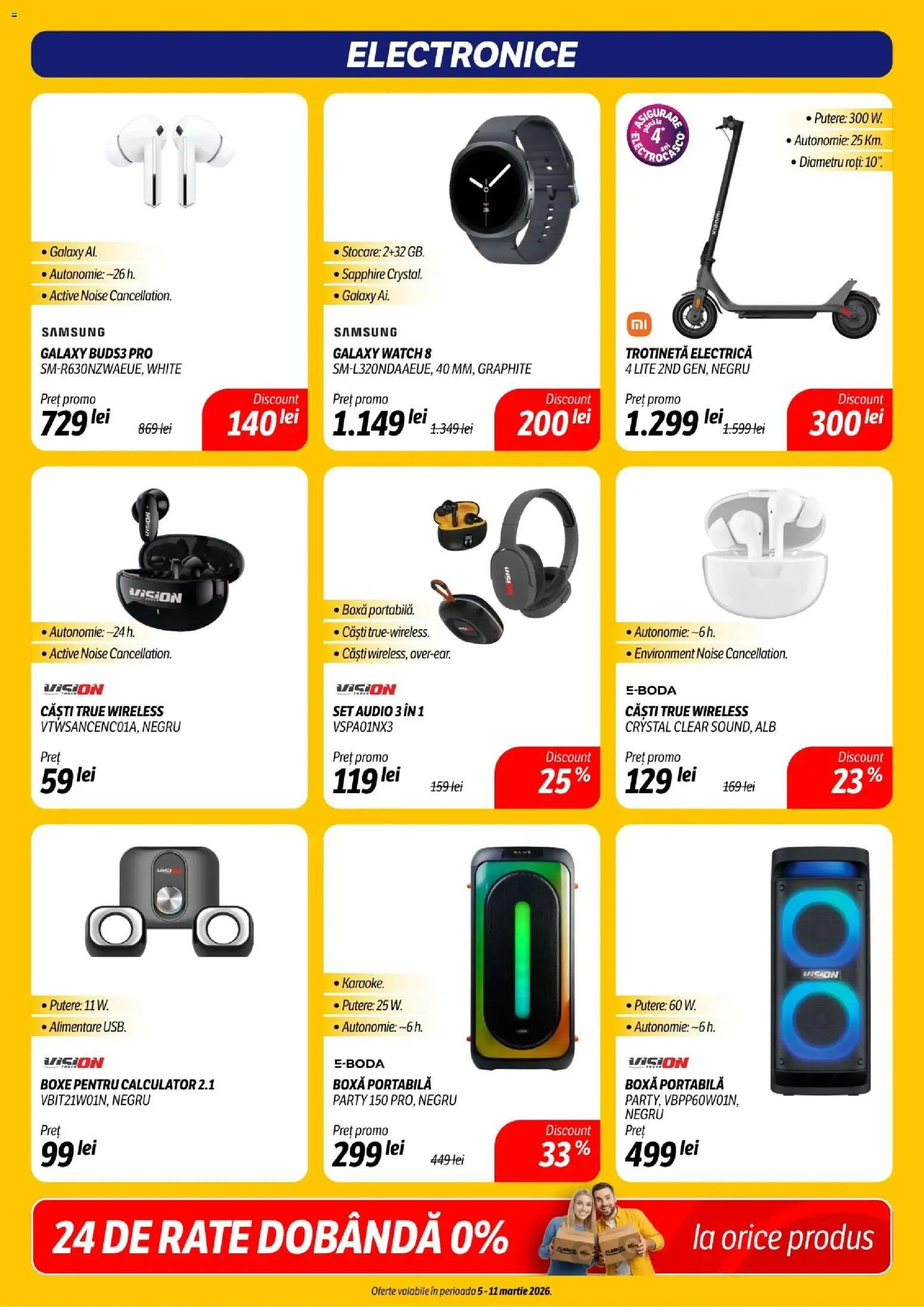 Catalog Flanco 5 - 10 Martie 2026 | Pagina 11 | Produse: Audio, Trotinetă electrică, Trotinetă, Boxă portabilă