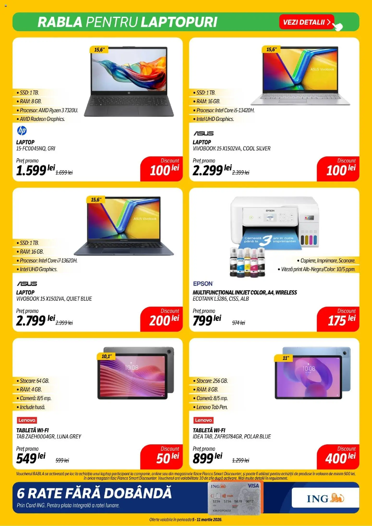 Catalog Flanco 5 - 10 Martie 2026 | Pagina 12 | Produse: Laptop, Tabletă, Cameră