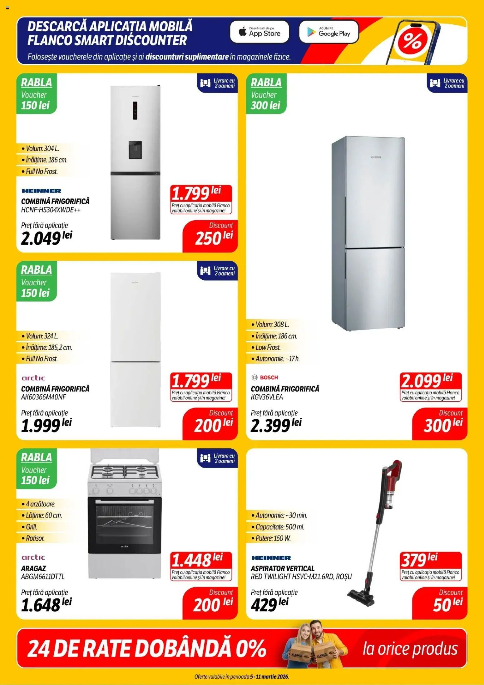 Catalog Flanco 5 - 10 Martie 2026 | Pagina 7 | Produse: Aragaz, Aspirator, Combină frigorifică