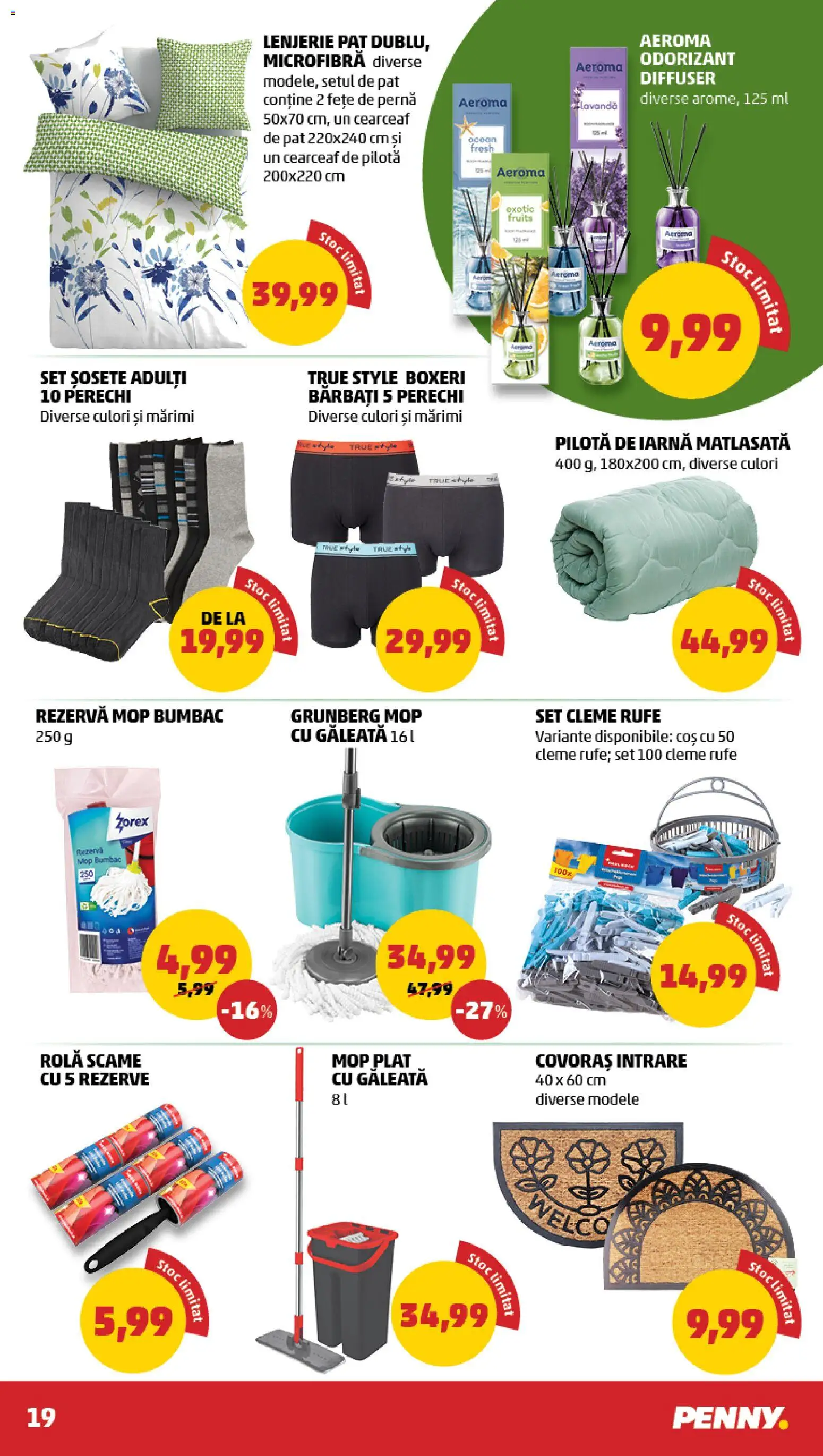 Catalog PENNY Market 4 - 9 Martie 2026 | Pagina 19 | Produse: Pat, Pernă, Pilotă, Șosete
